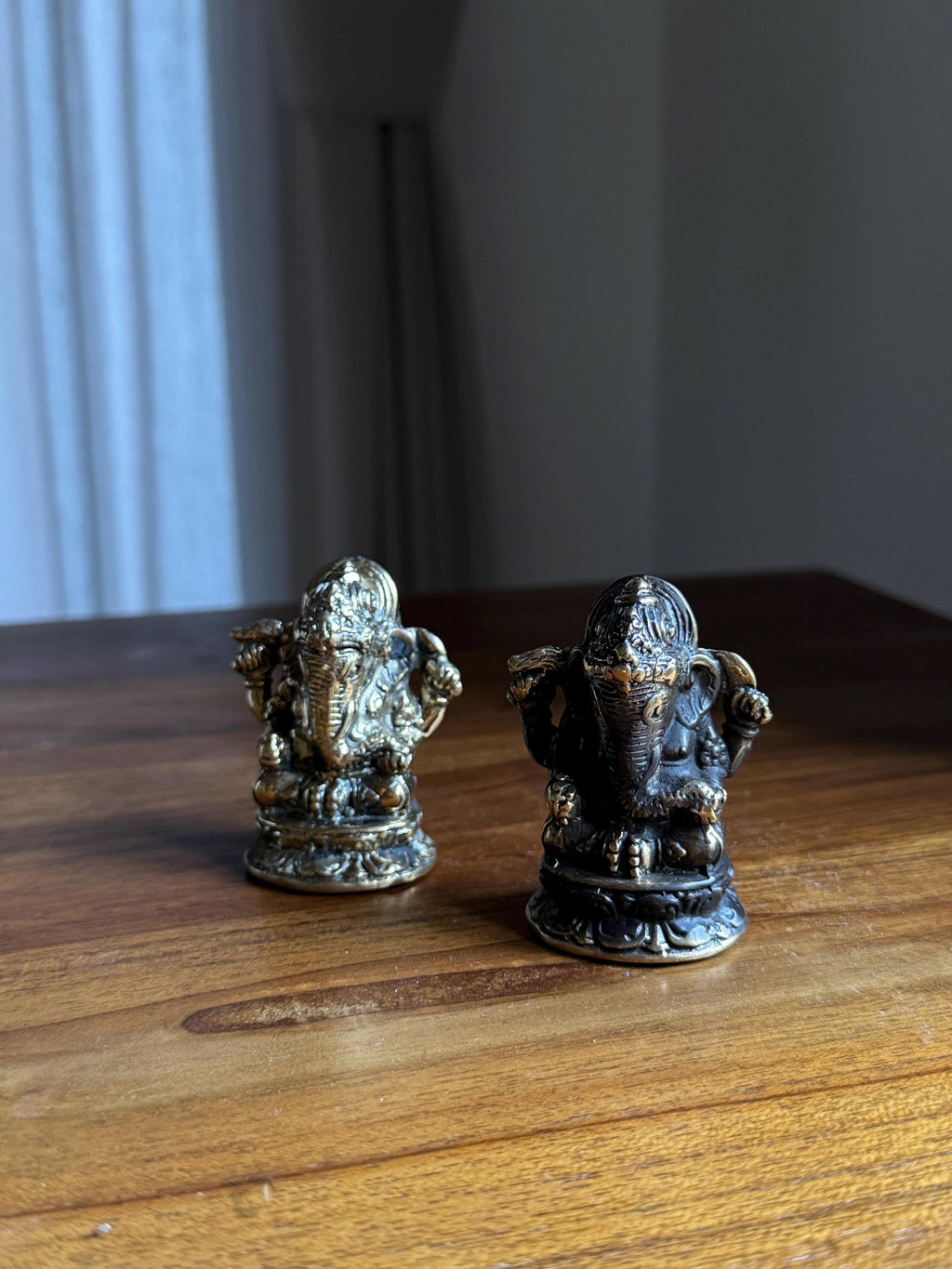 Brass Ganesha Statue Set