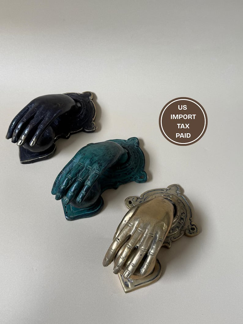 Hand Brass Door Knocker