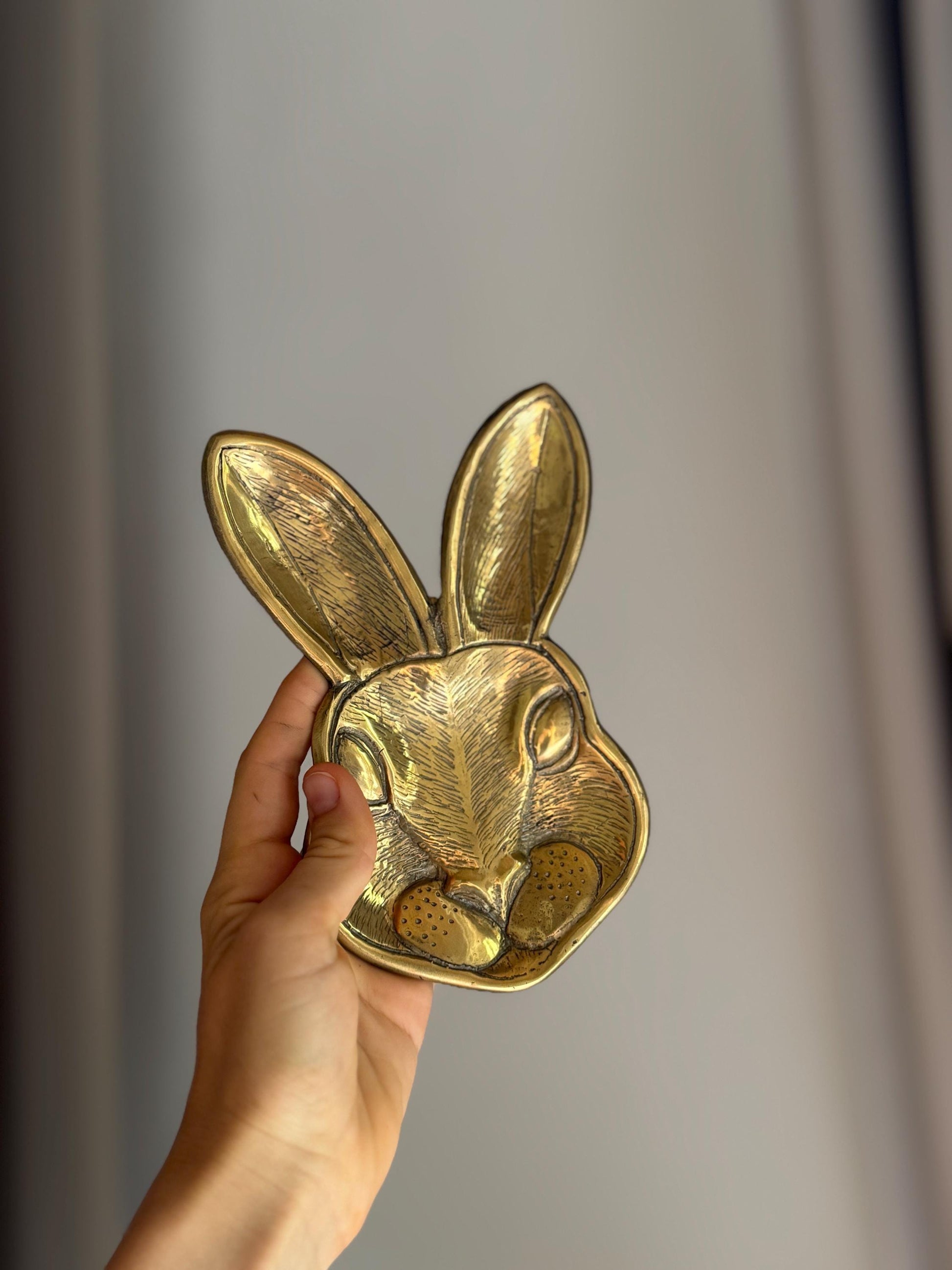 Brass Rabbit Stand for Accessories