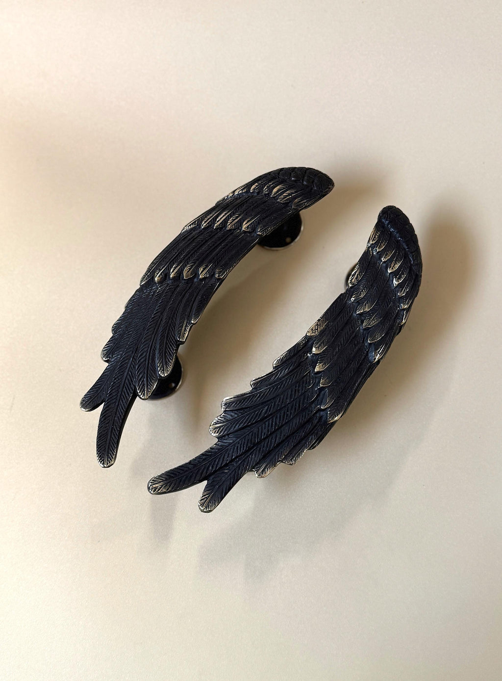 Brass Angel Wings Door Handle