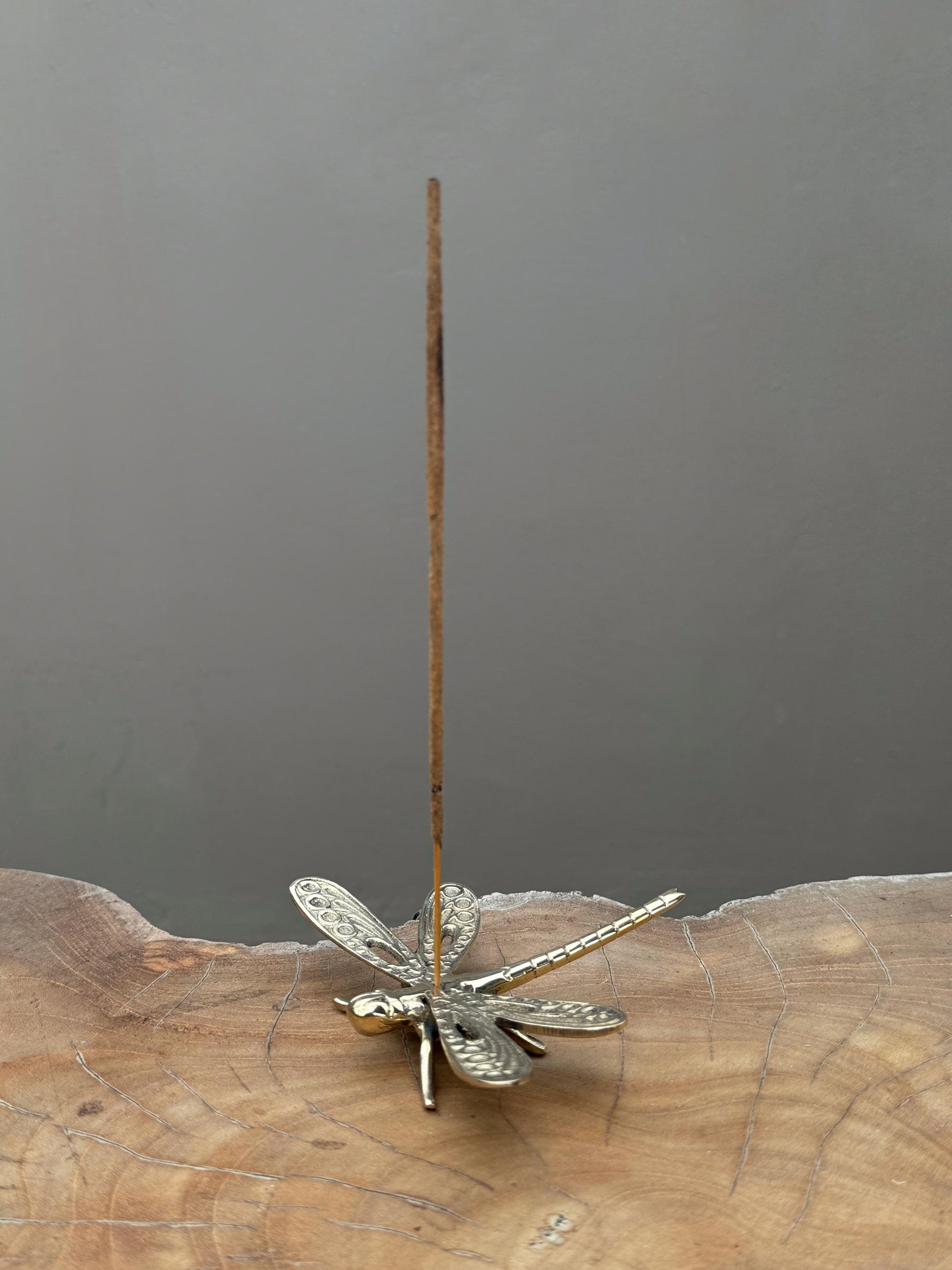 Brass Handcrafted Dragonfly Incense Stick Holder