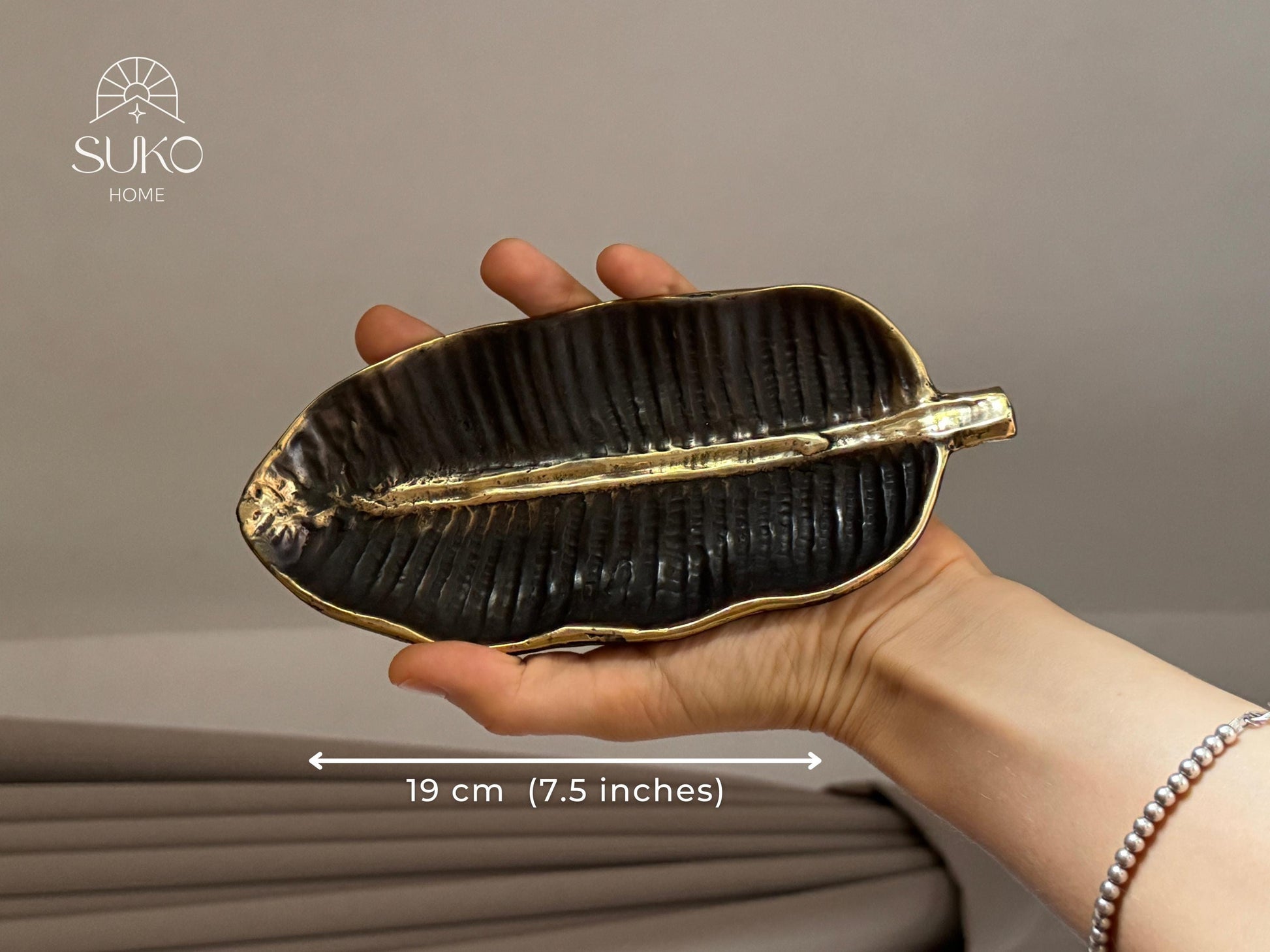 Gold Leaf Trinket Dish