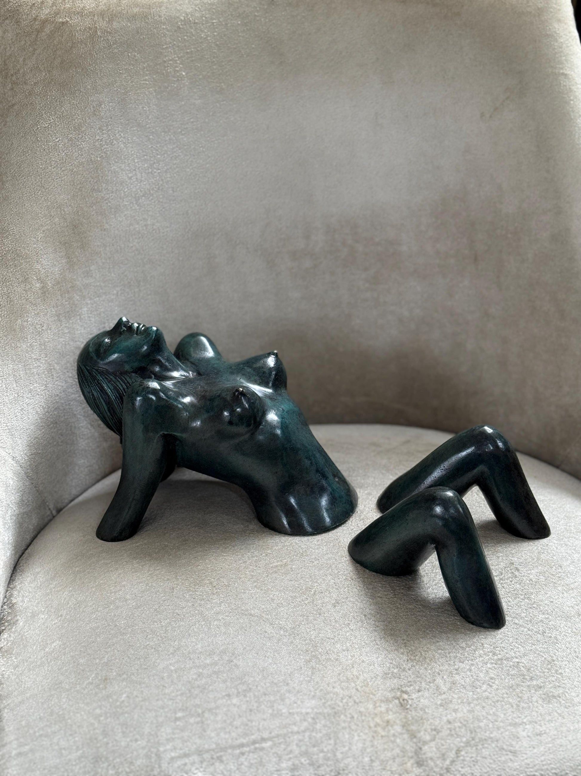 Bronze Female Torso Sculpture