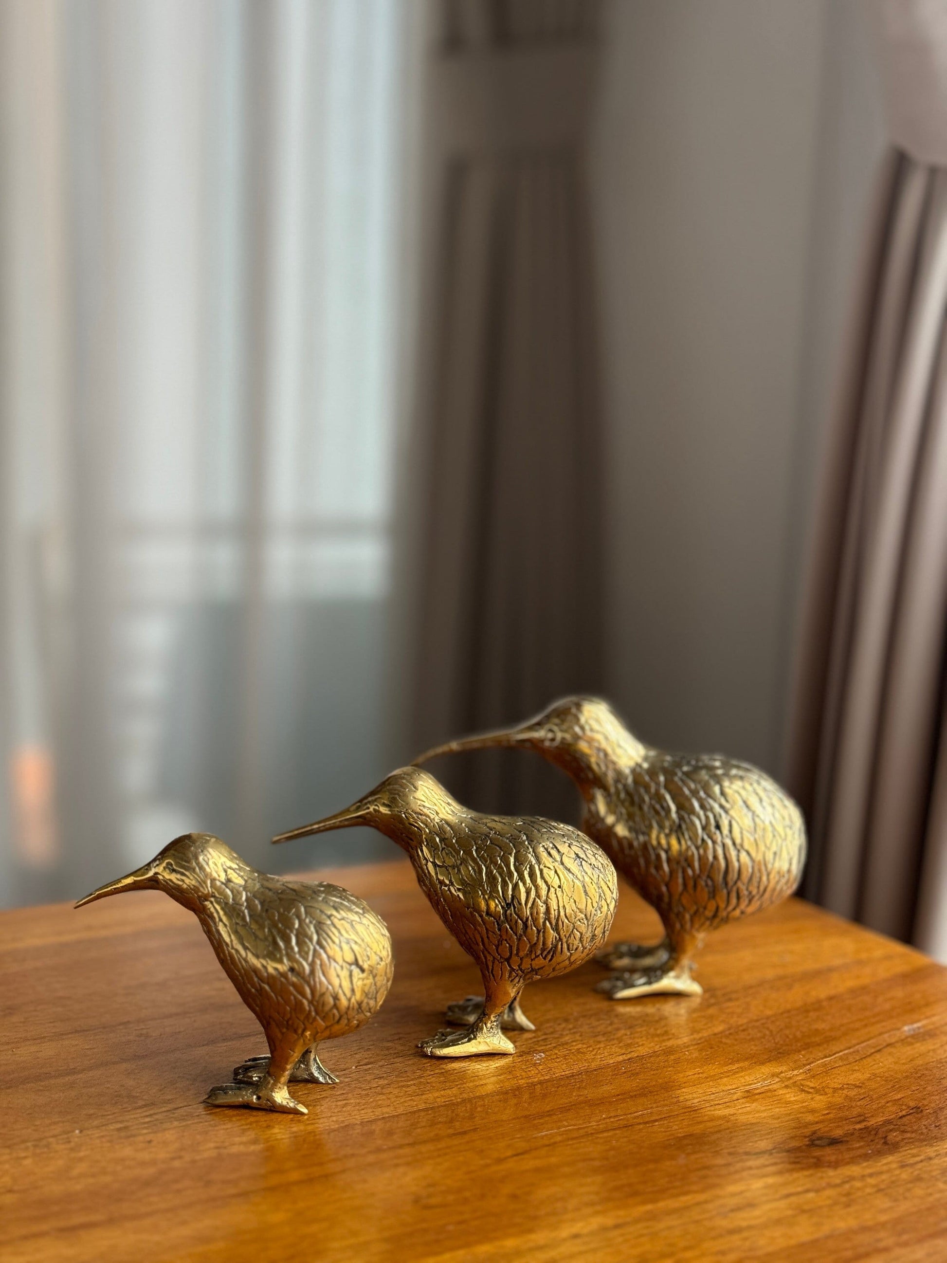 Bali Small brass kiwi bird statue – Vintage Decor