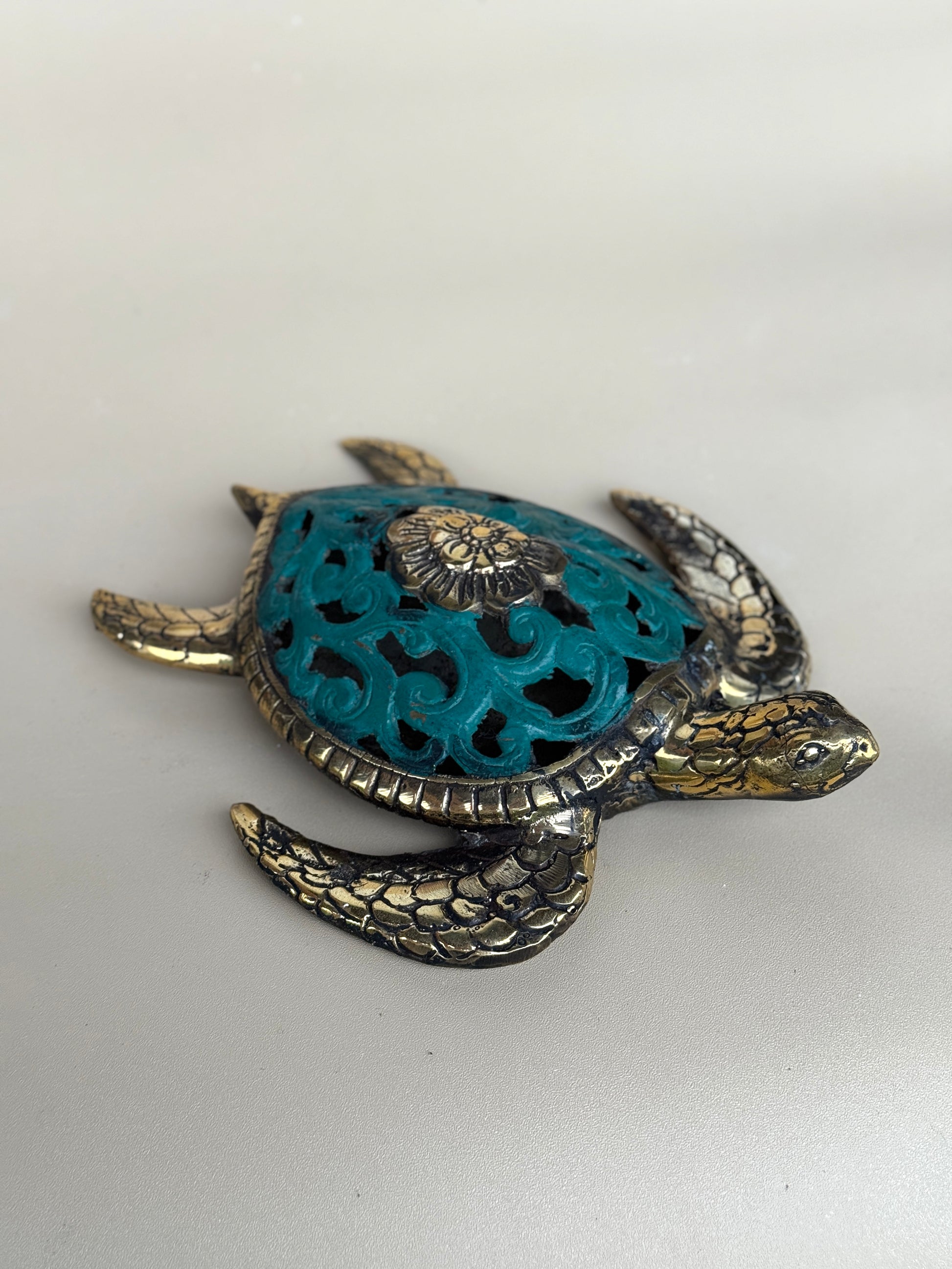 Brass Sea Turtle Statues