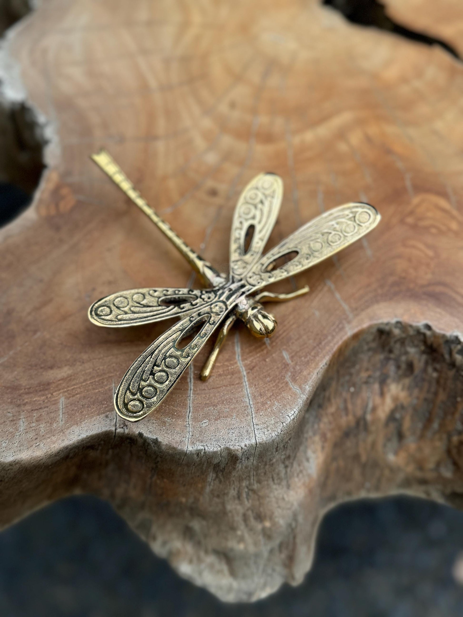 Brass Handcrafted Dragonfly Incense Stick Holder