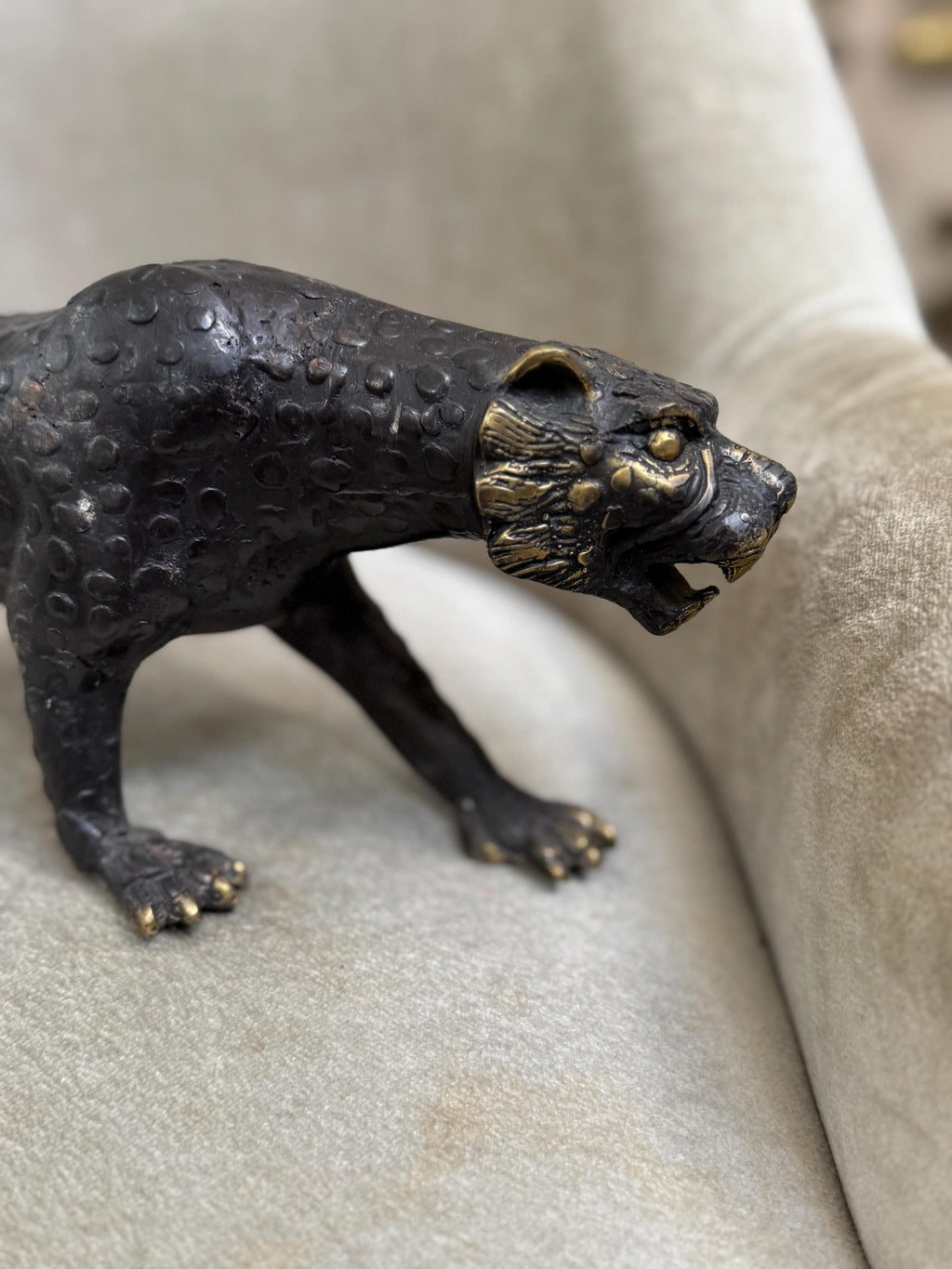 Brass Leopard Figurine