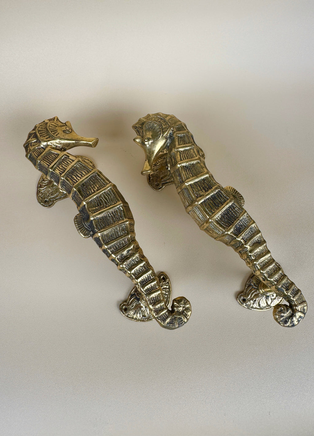 Vintage Seahorse Door Handle