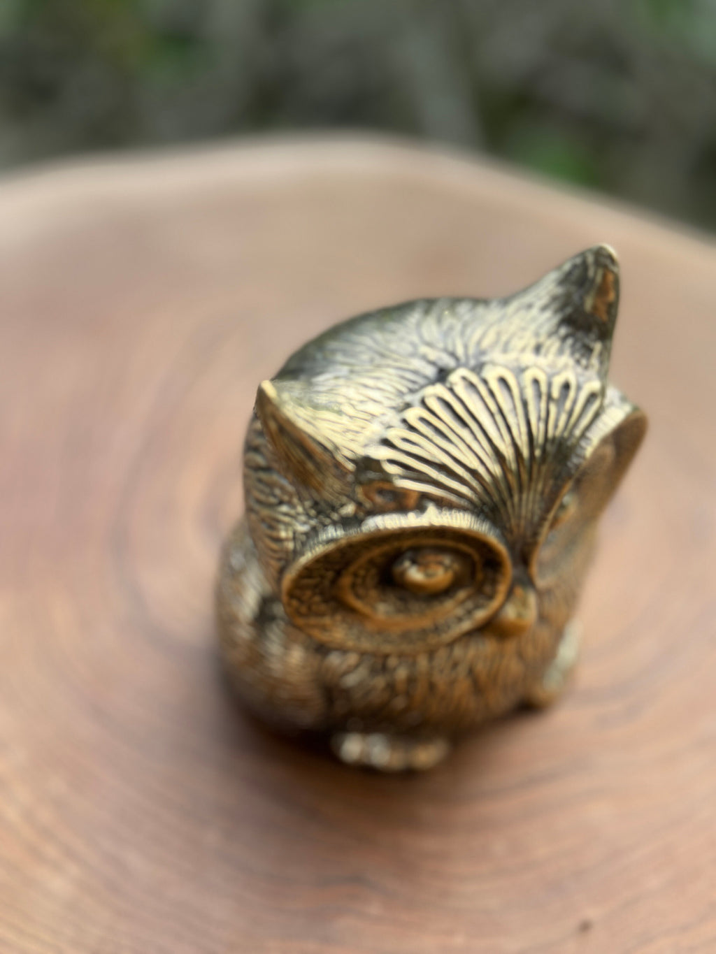 Brass Owl Statue