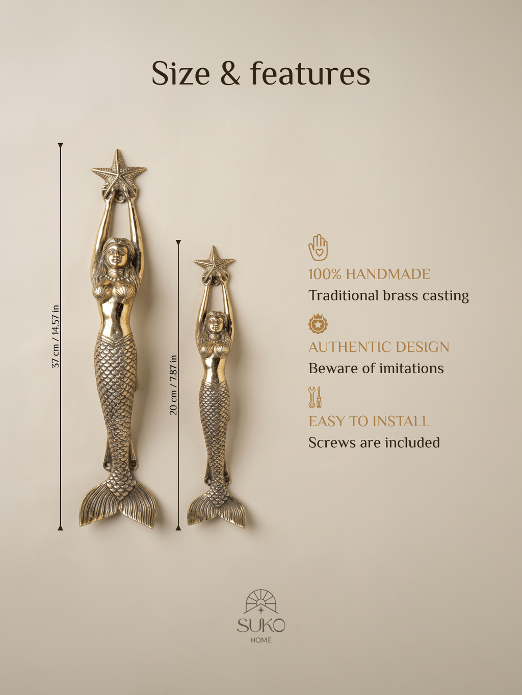 Mermaid Door Handle