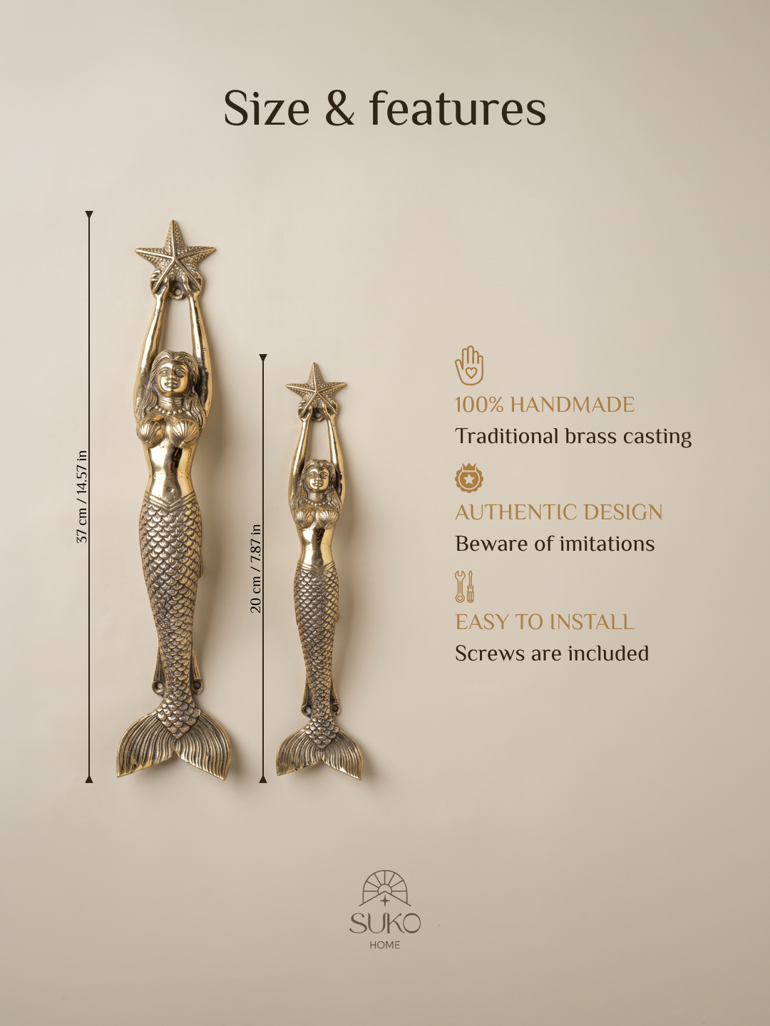 Mermaid Door Handle