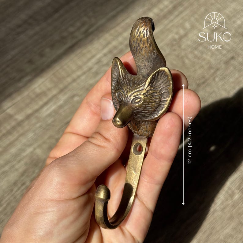 Antique Fox Wall Hook