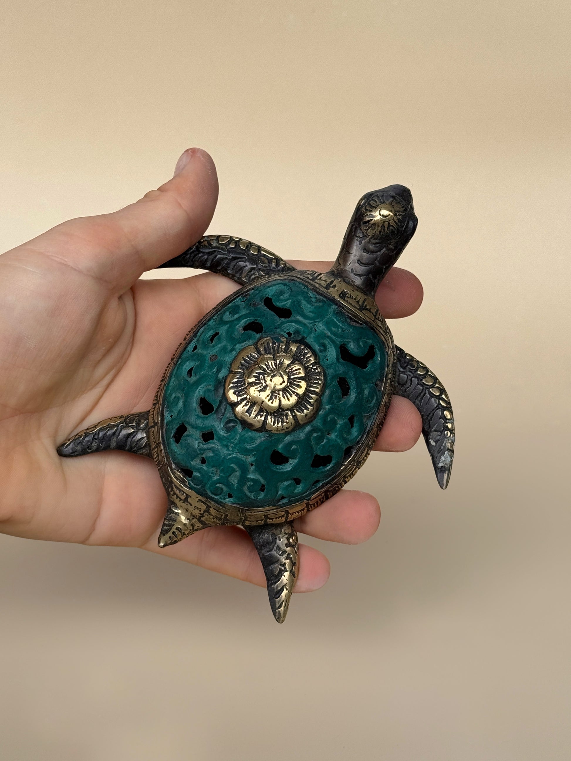 Brass Sea Turtle Statues