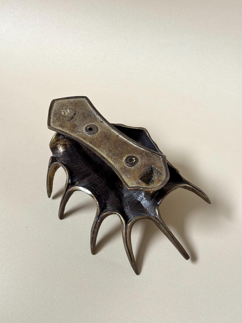 Vintage Brass Conch Shell Door Knocker