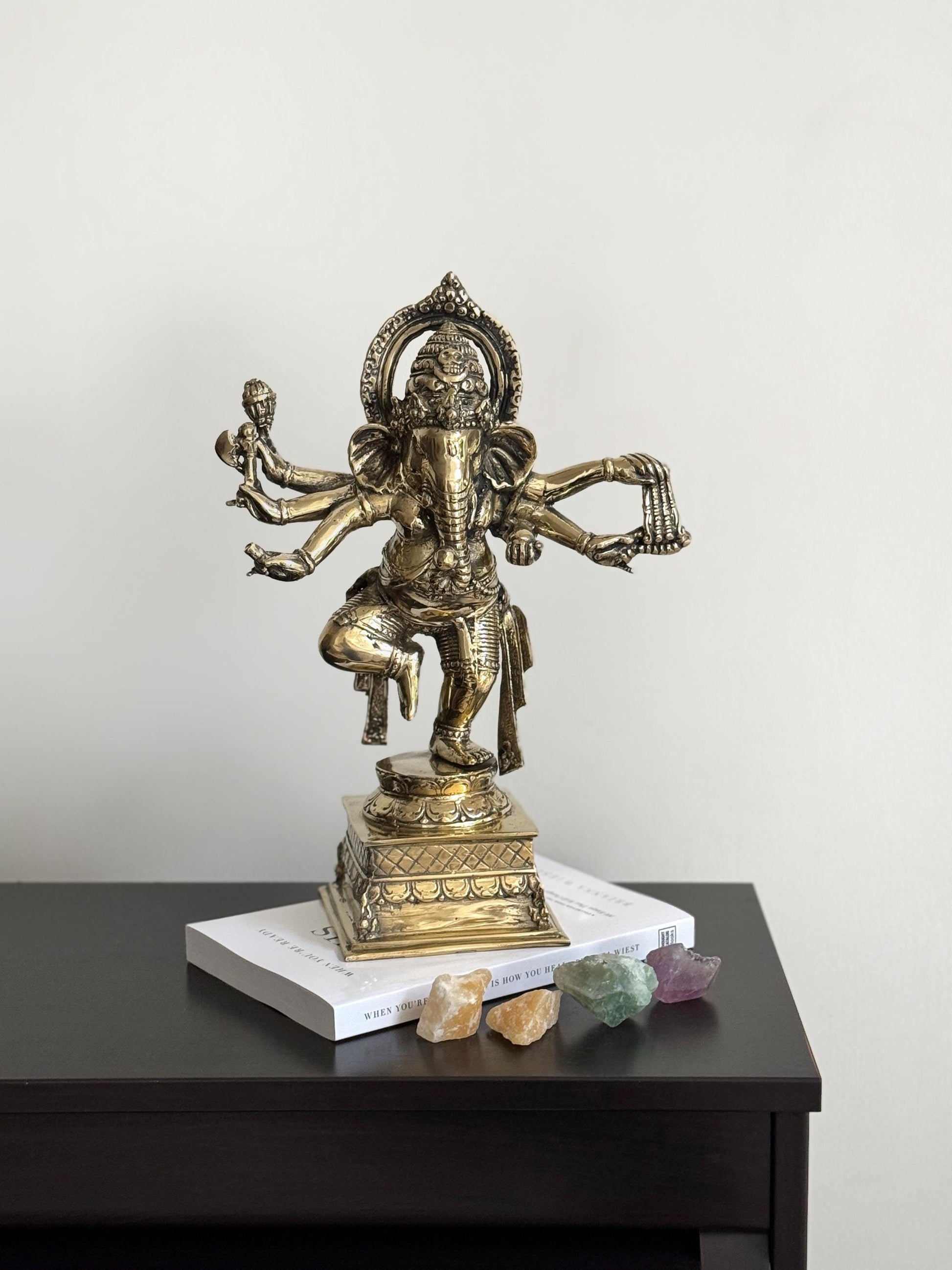 Dancing Ganesha Brass Statue