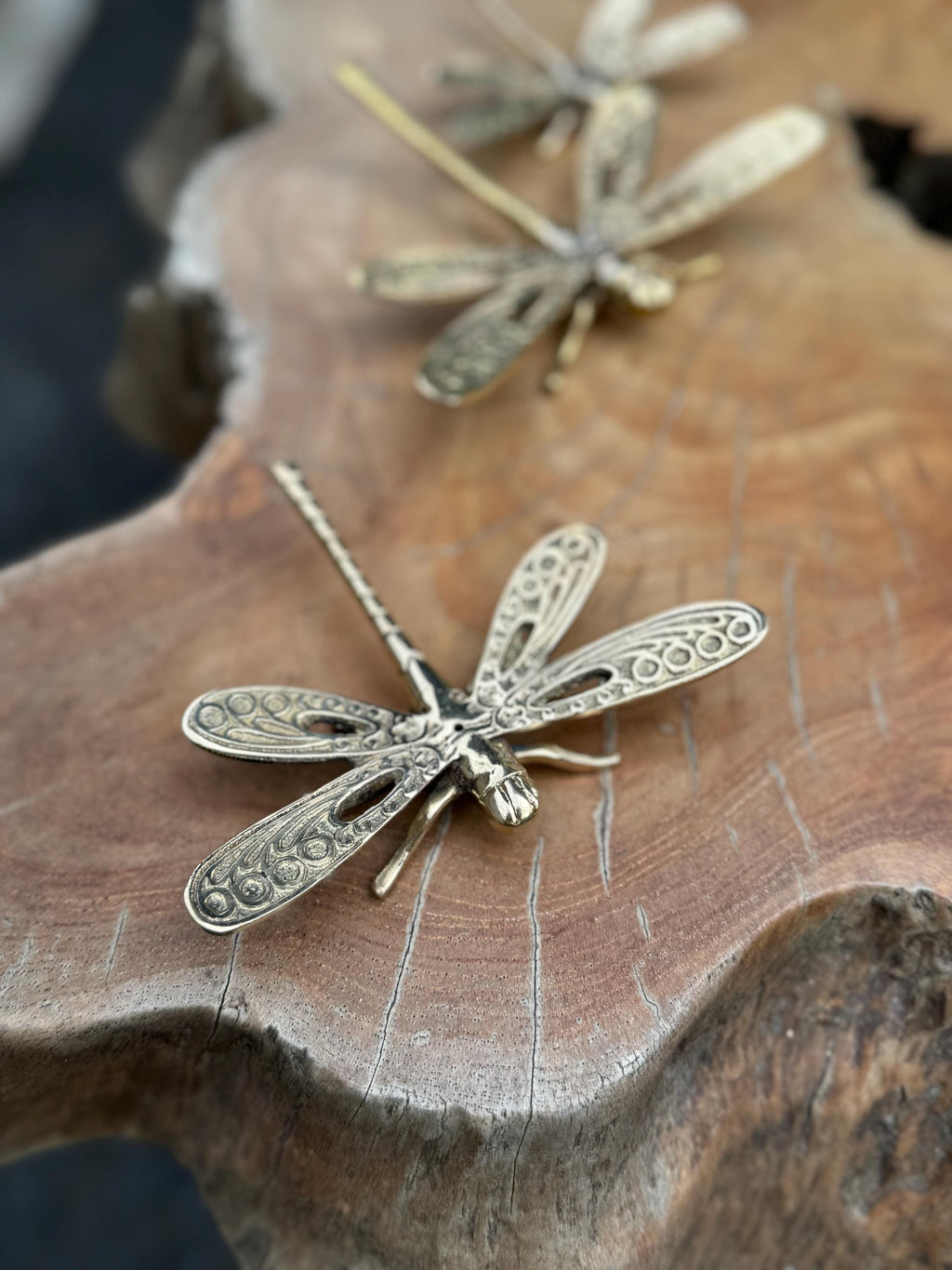 Brass Handcrafted Dragonfly Incense Stick Holder