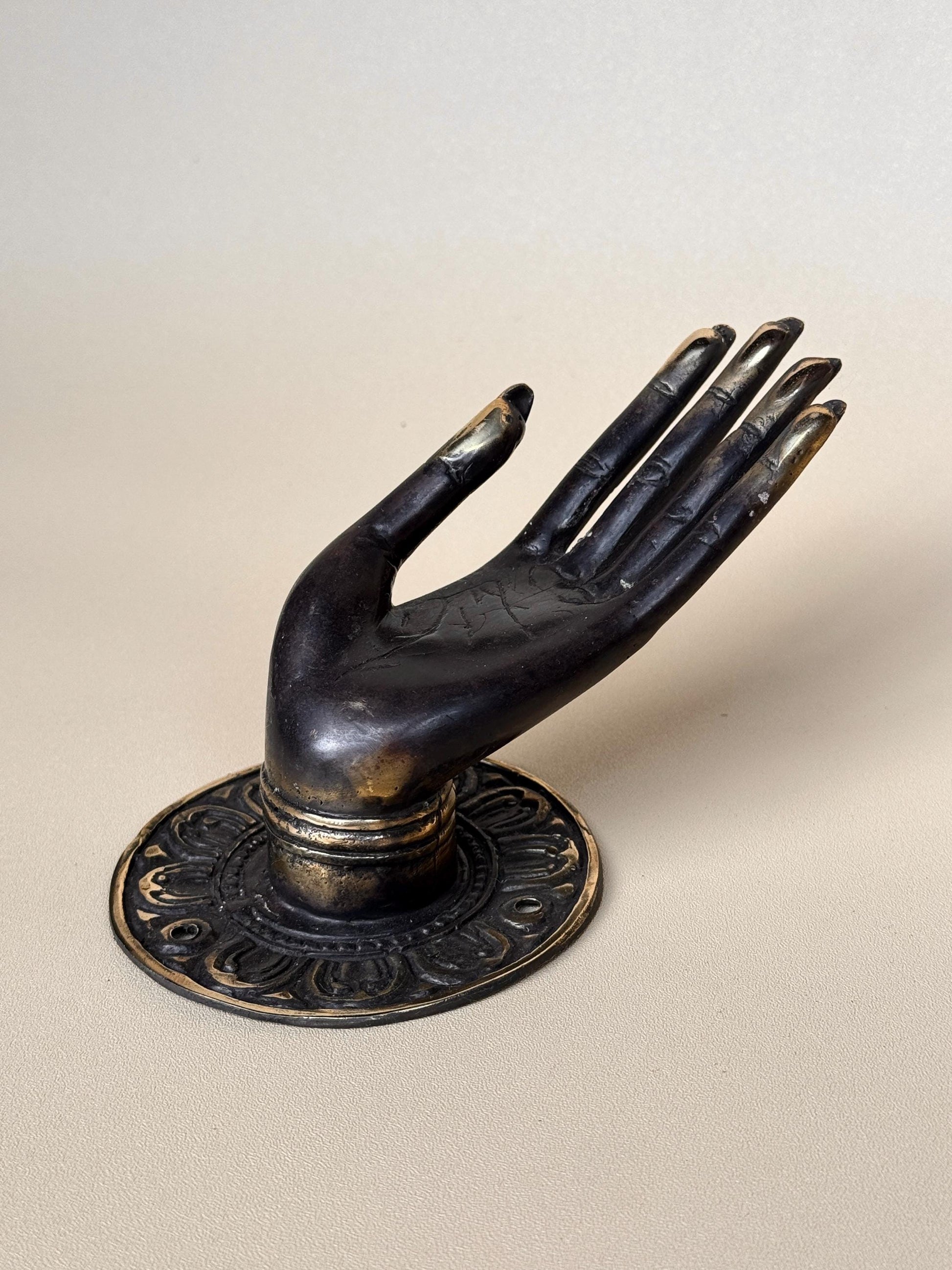 Brass Mudra Hand Hook