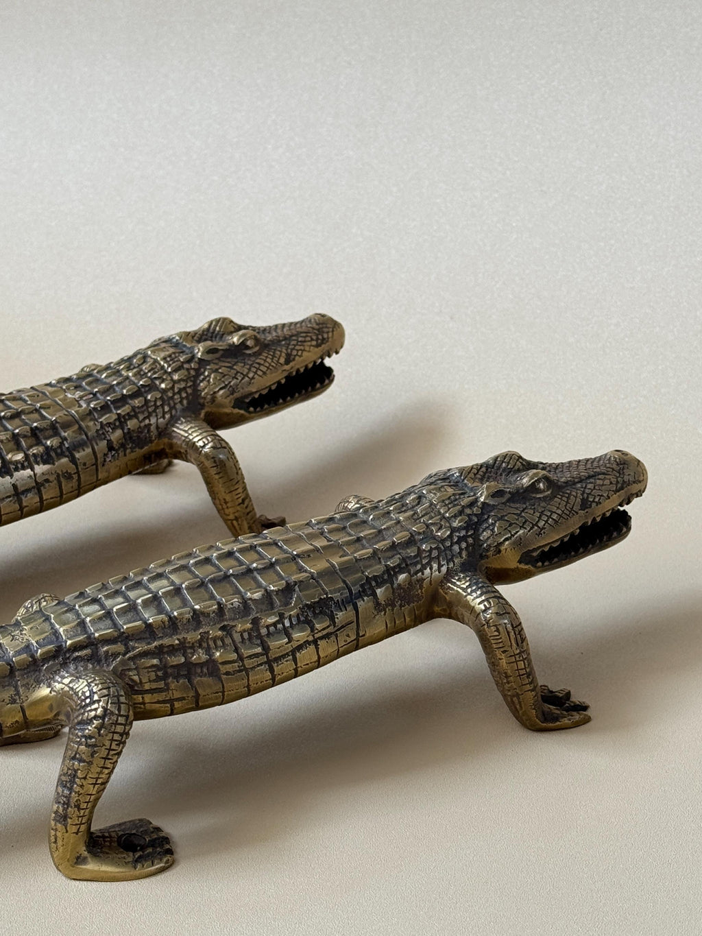 Brass Alligator Door Handle