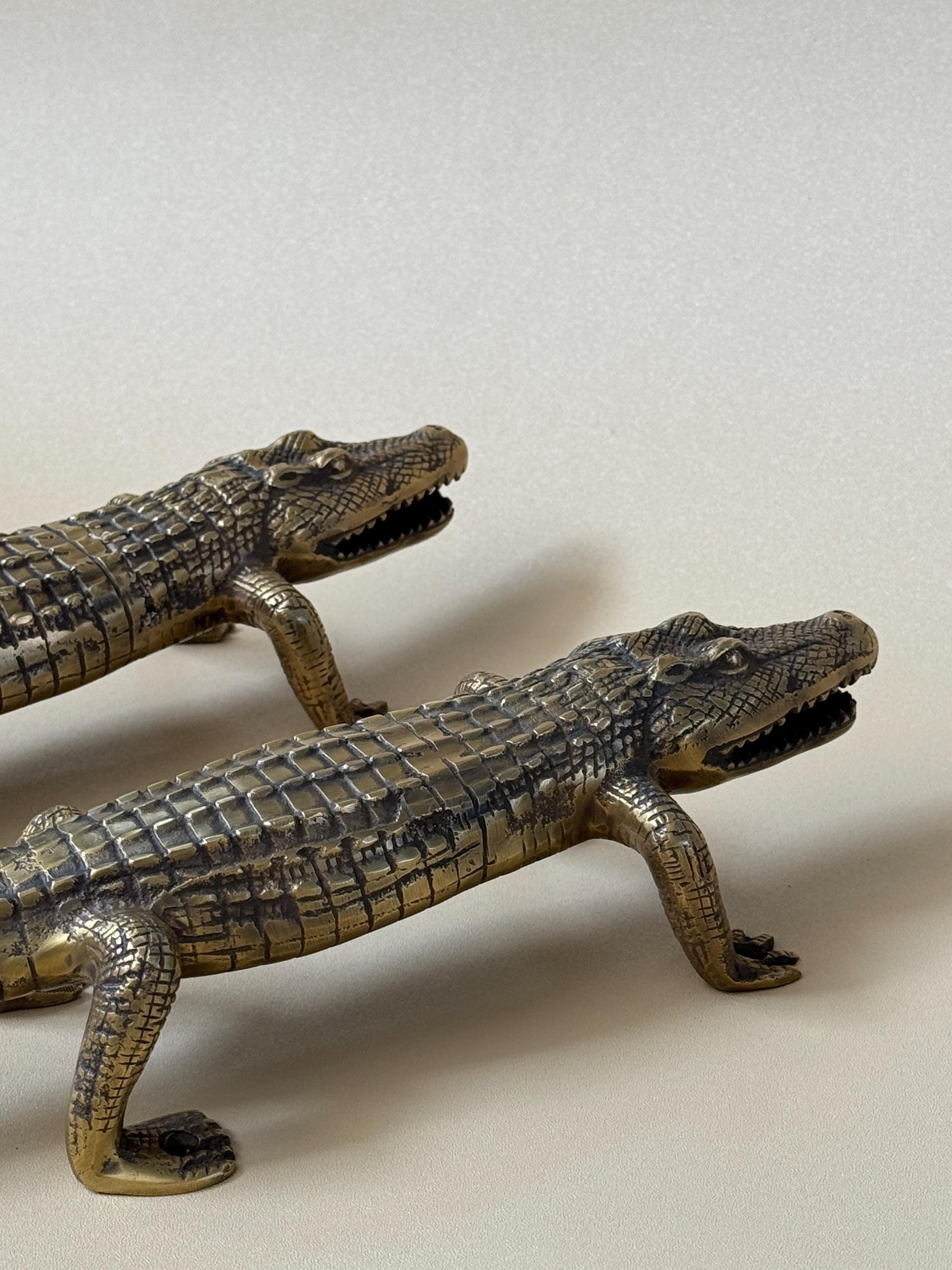 Brass Alligator Door Handle
