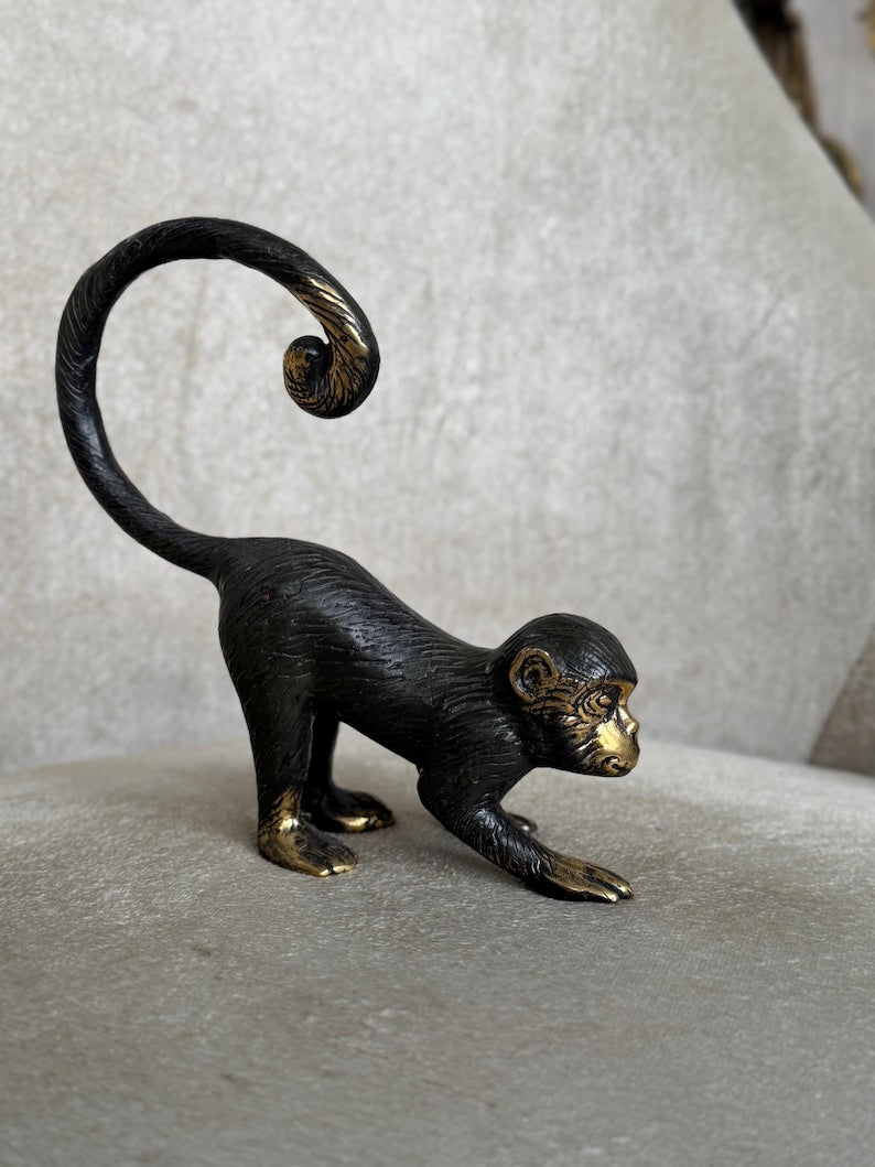 Monkey Figurine In Black