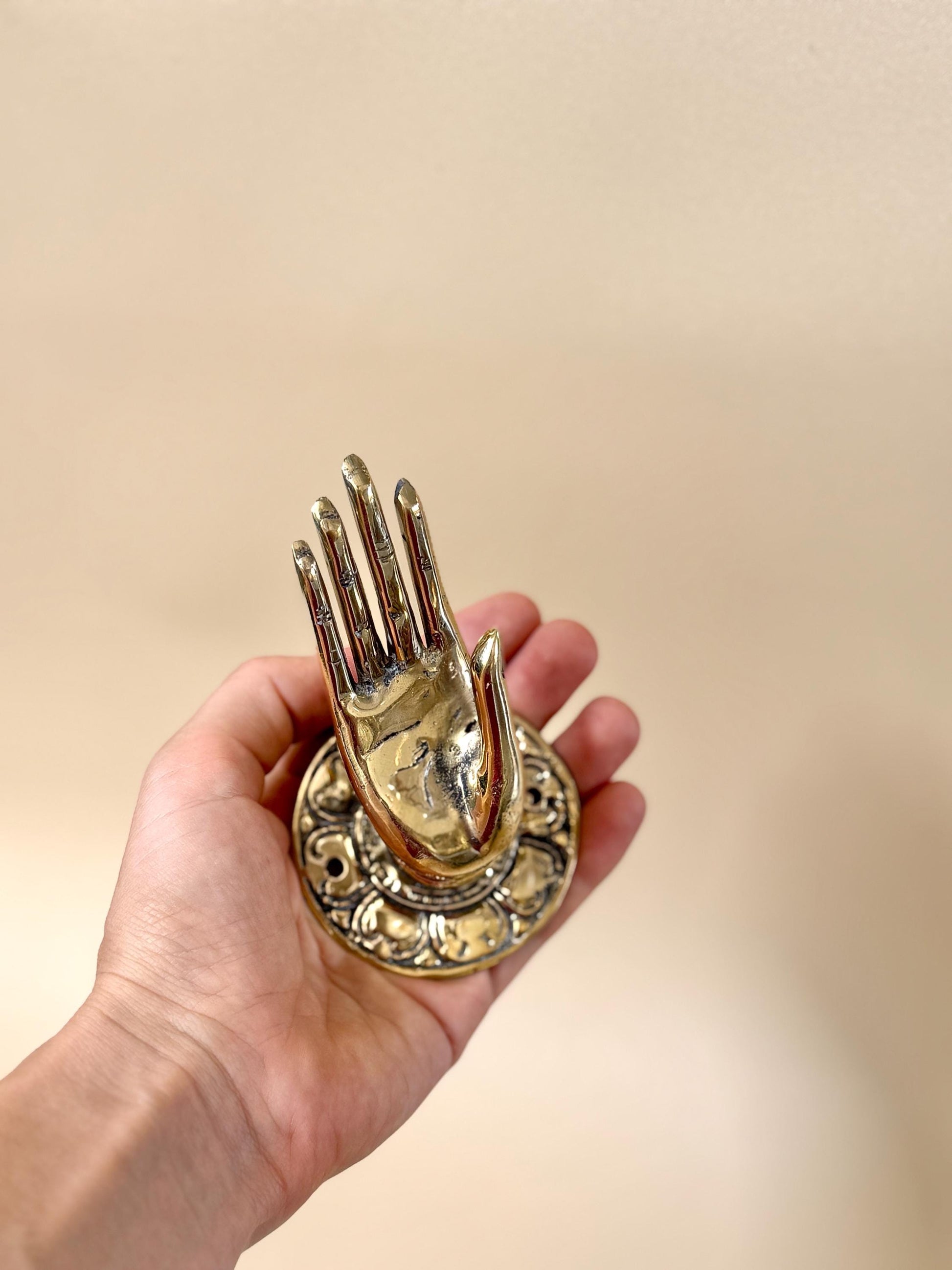 Brass Mudra Hand Hook
