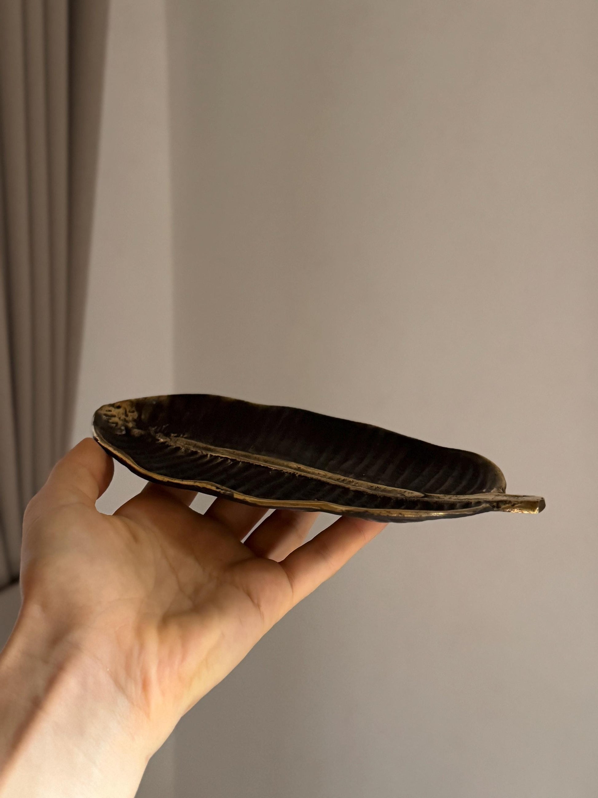 Gold Leaf Trinket Dish