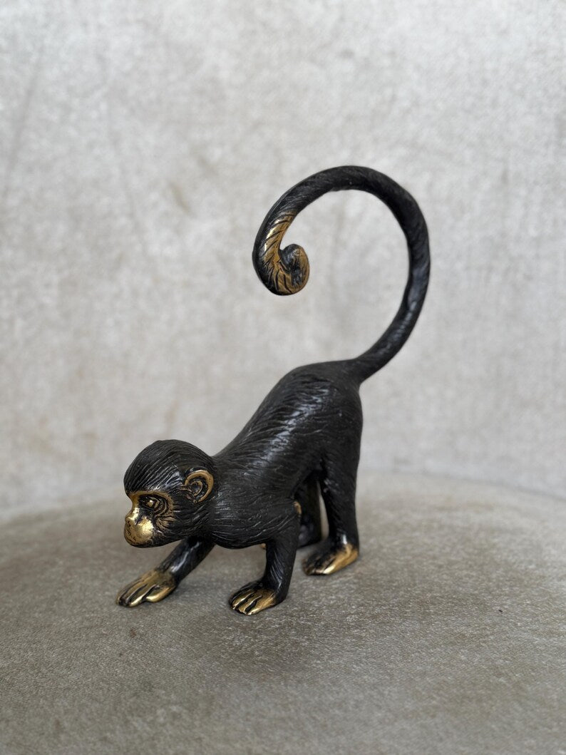 Monkey Figurine In Black