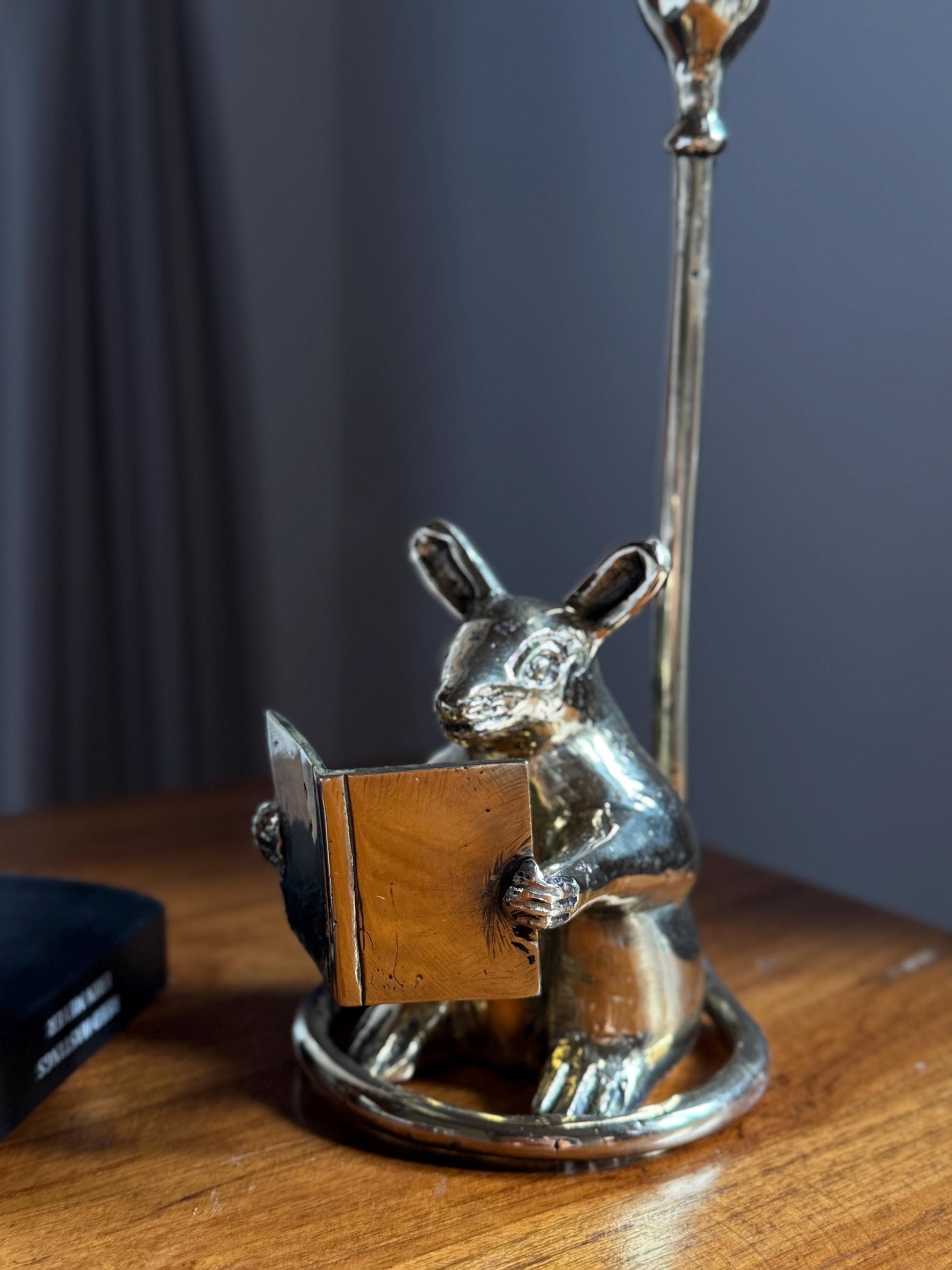 Bali Brass Mouse candleholder BookShelf Taper – Vintage Decor