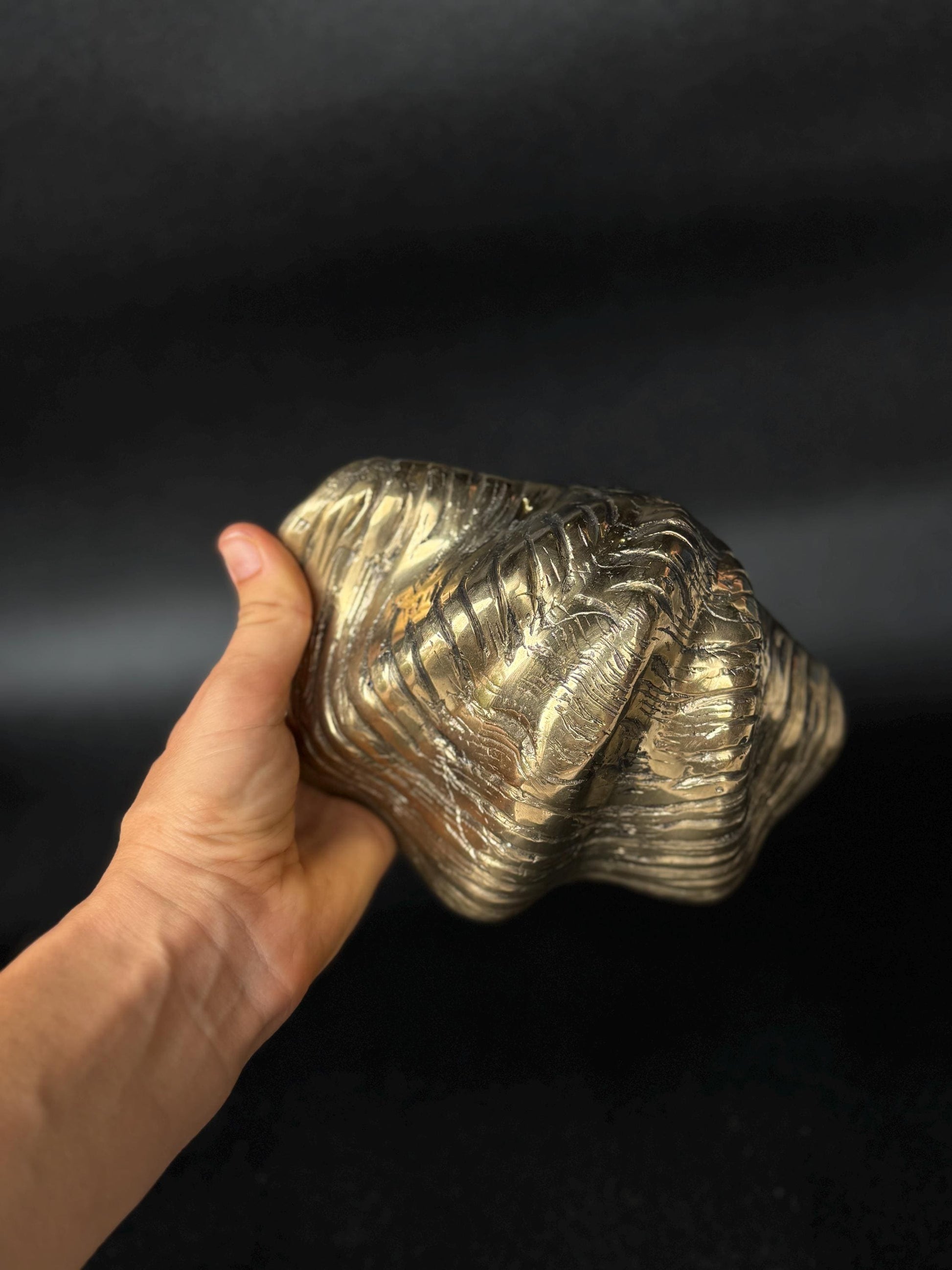 Brass Clam Shell Jewelry Dish