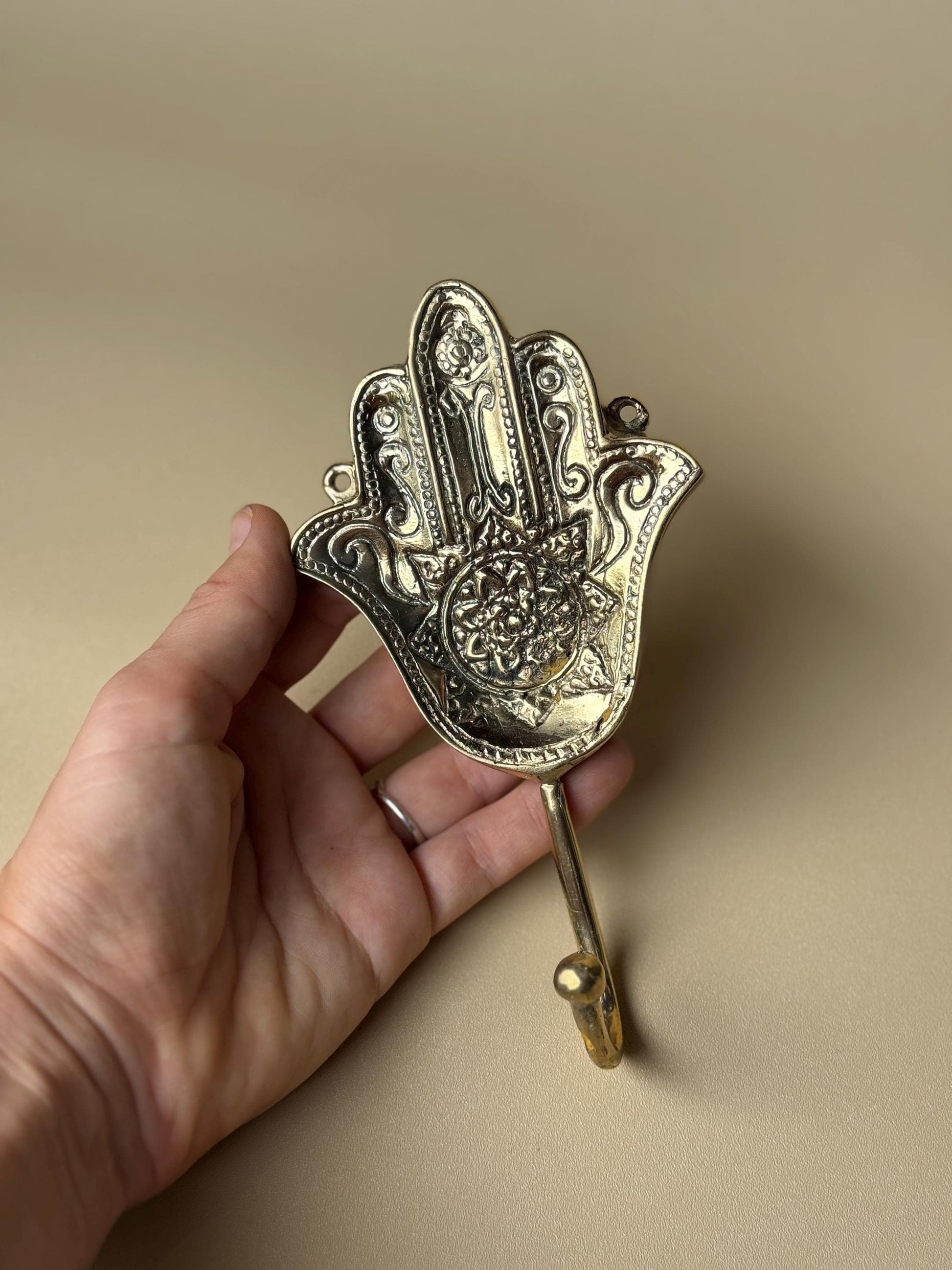 Brass Hamsa Wall Hook