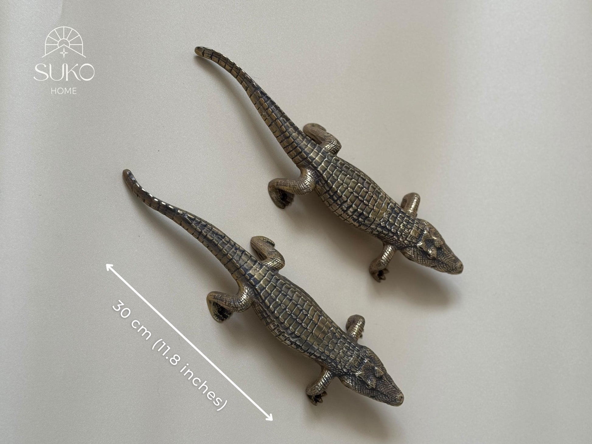 Brass Alligator Door Handle