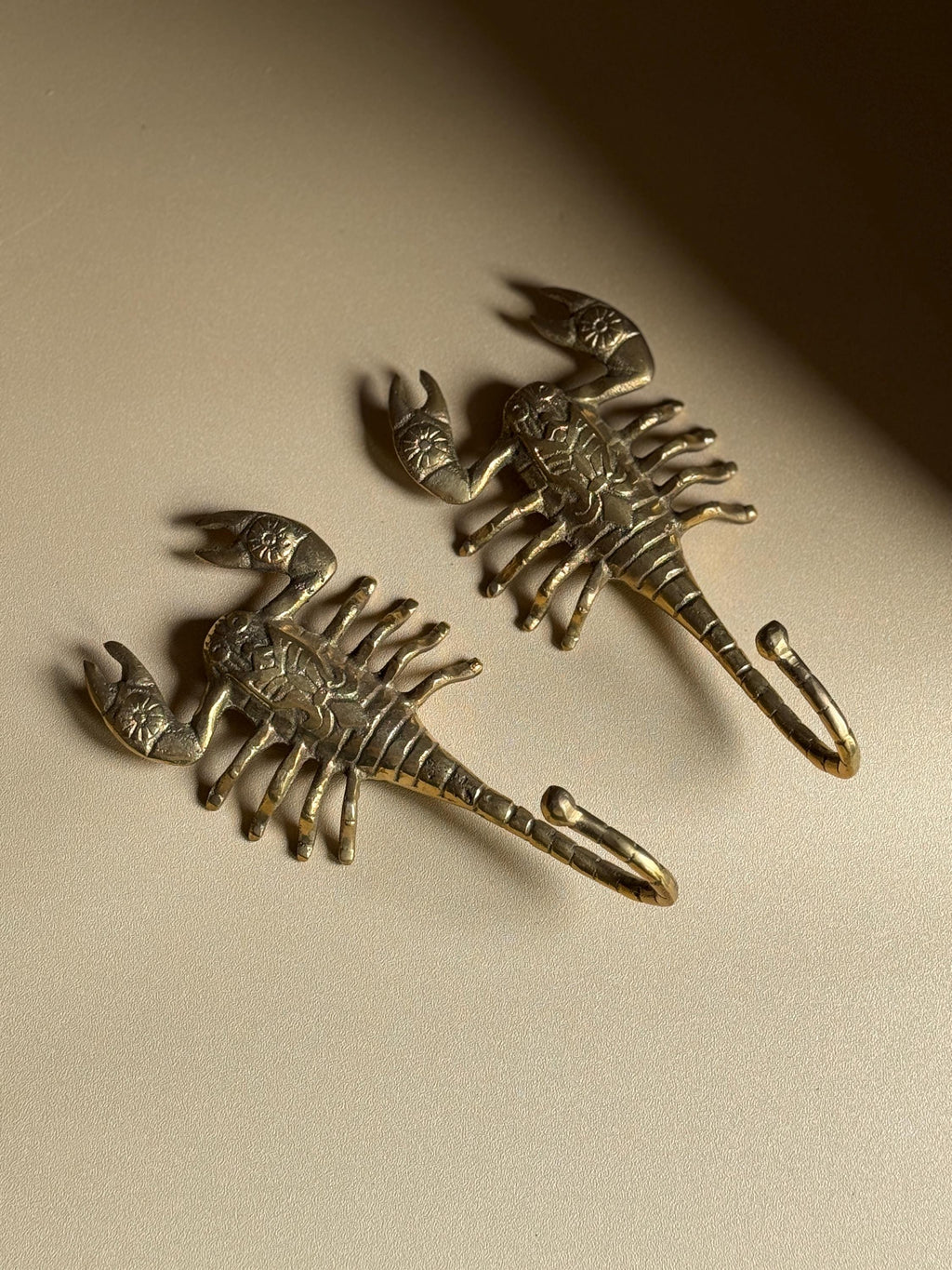 Handcrafted Brass Scorpion Hook