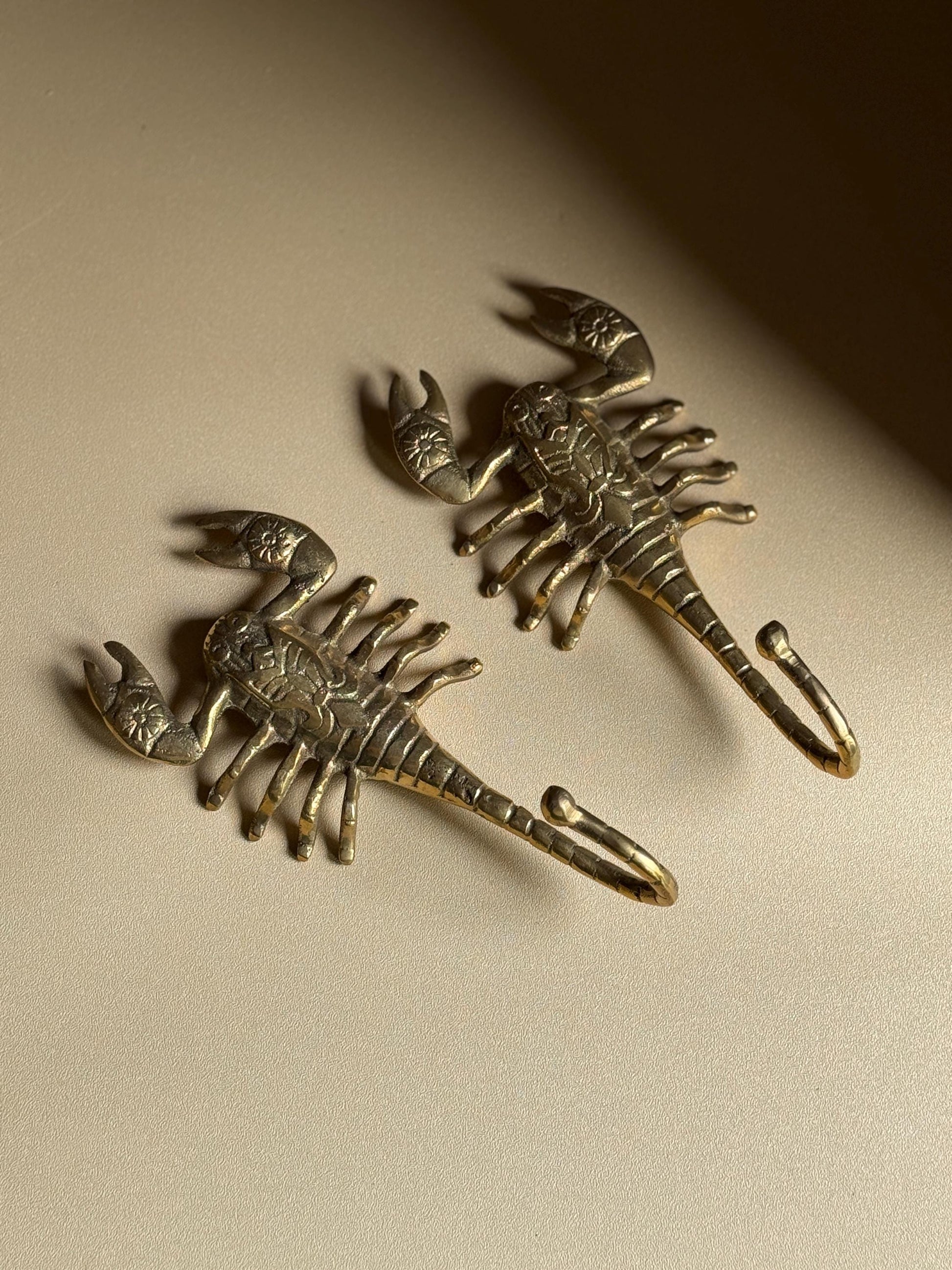 Handcrafted Brass Scorpion Hook