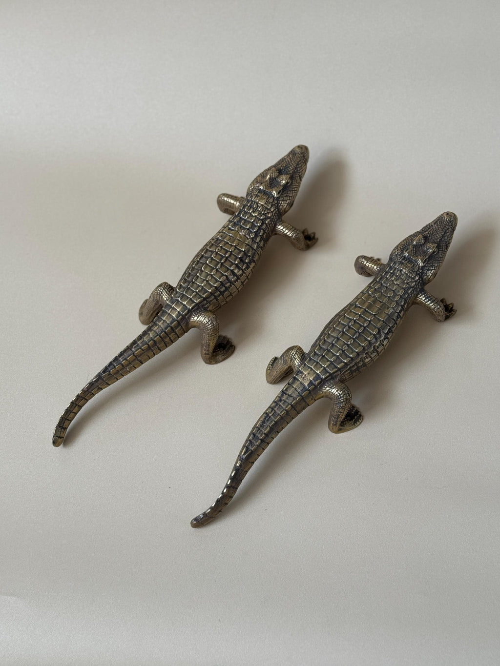 Brass Alligator Door Handle