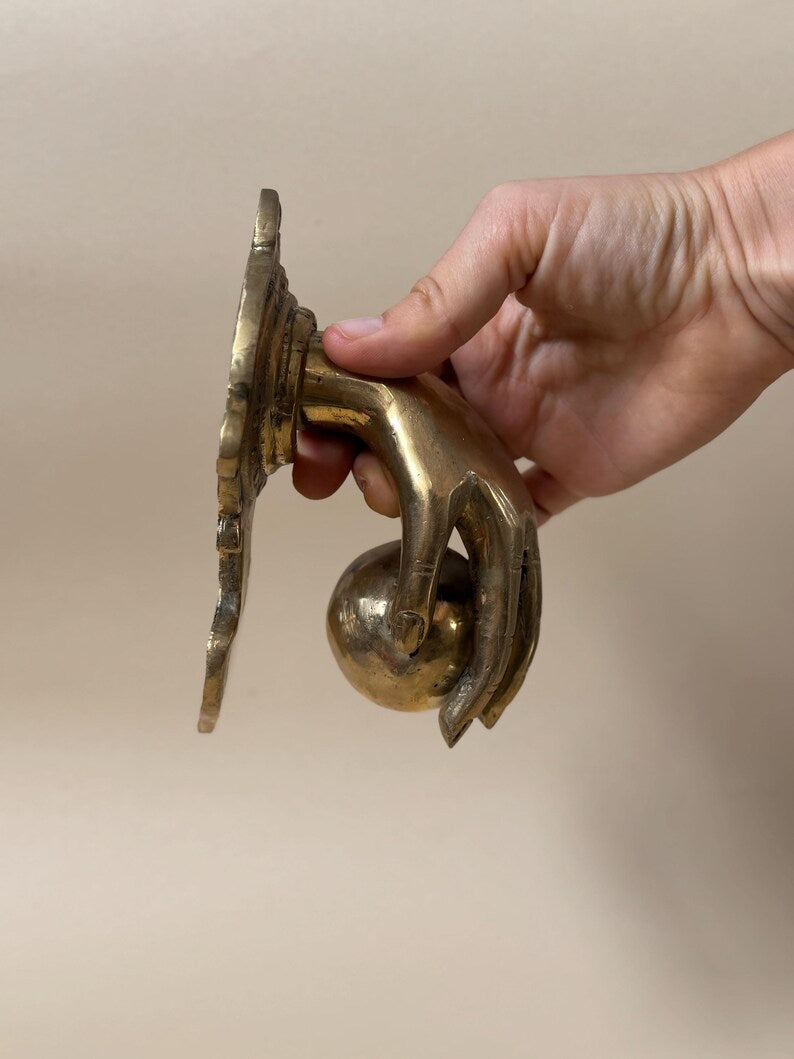 Hand Brass Door Knocker