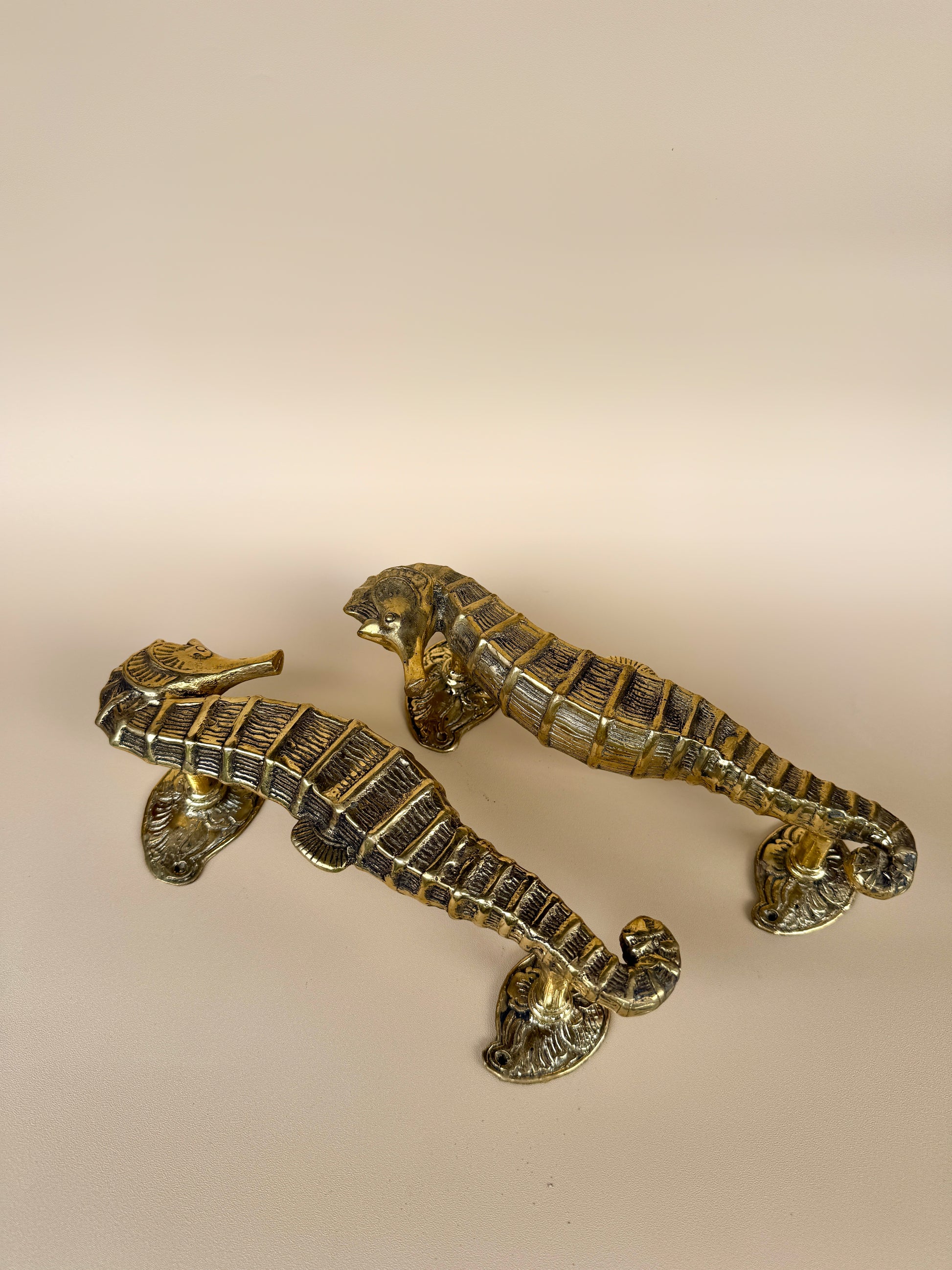 Vintage Seahorse Door Handle