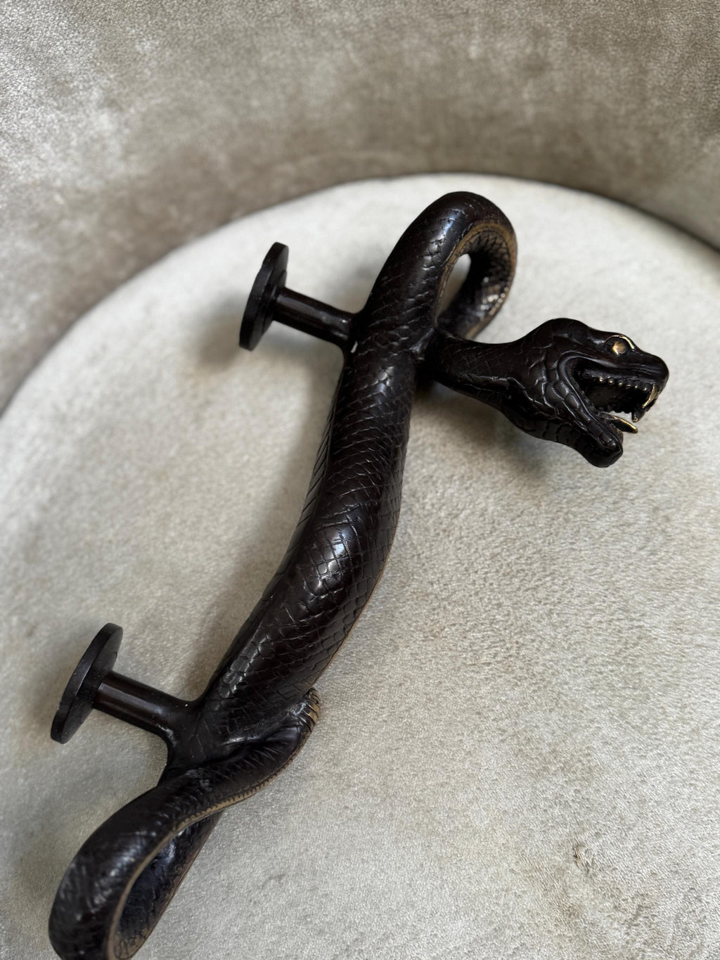 Brass Snake Door Handle