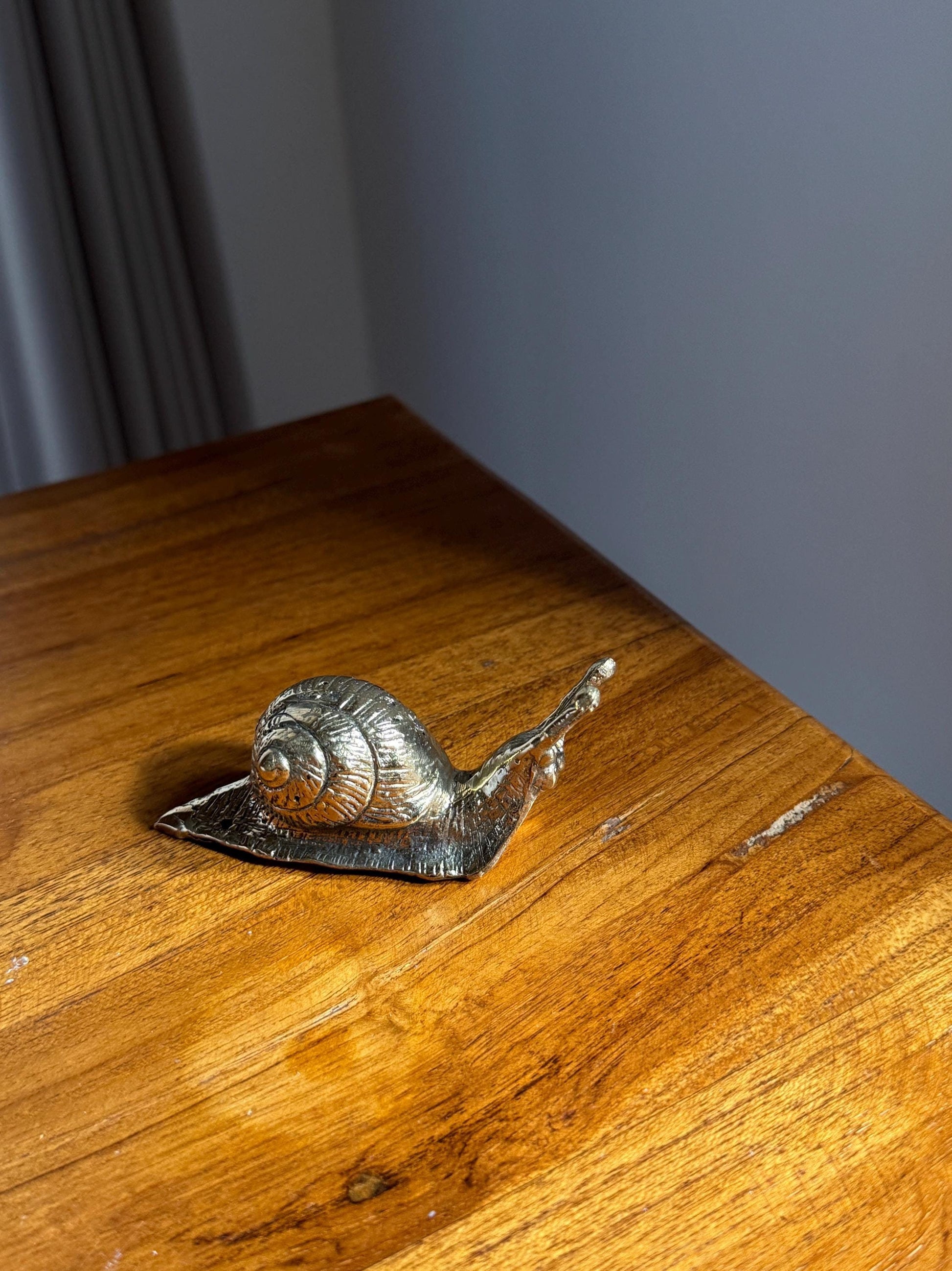 Brass Garden Snails