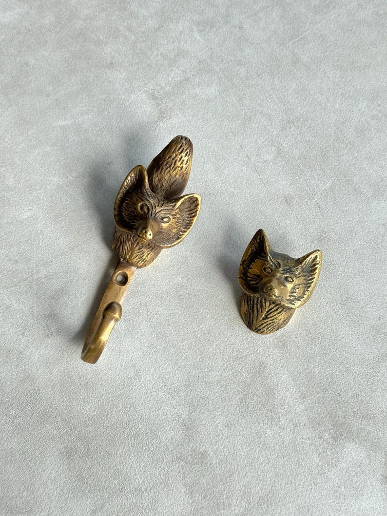 Antique Fox Wall Hook