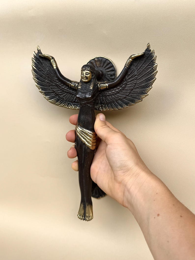 Vintage Winged Angel Door Handle