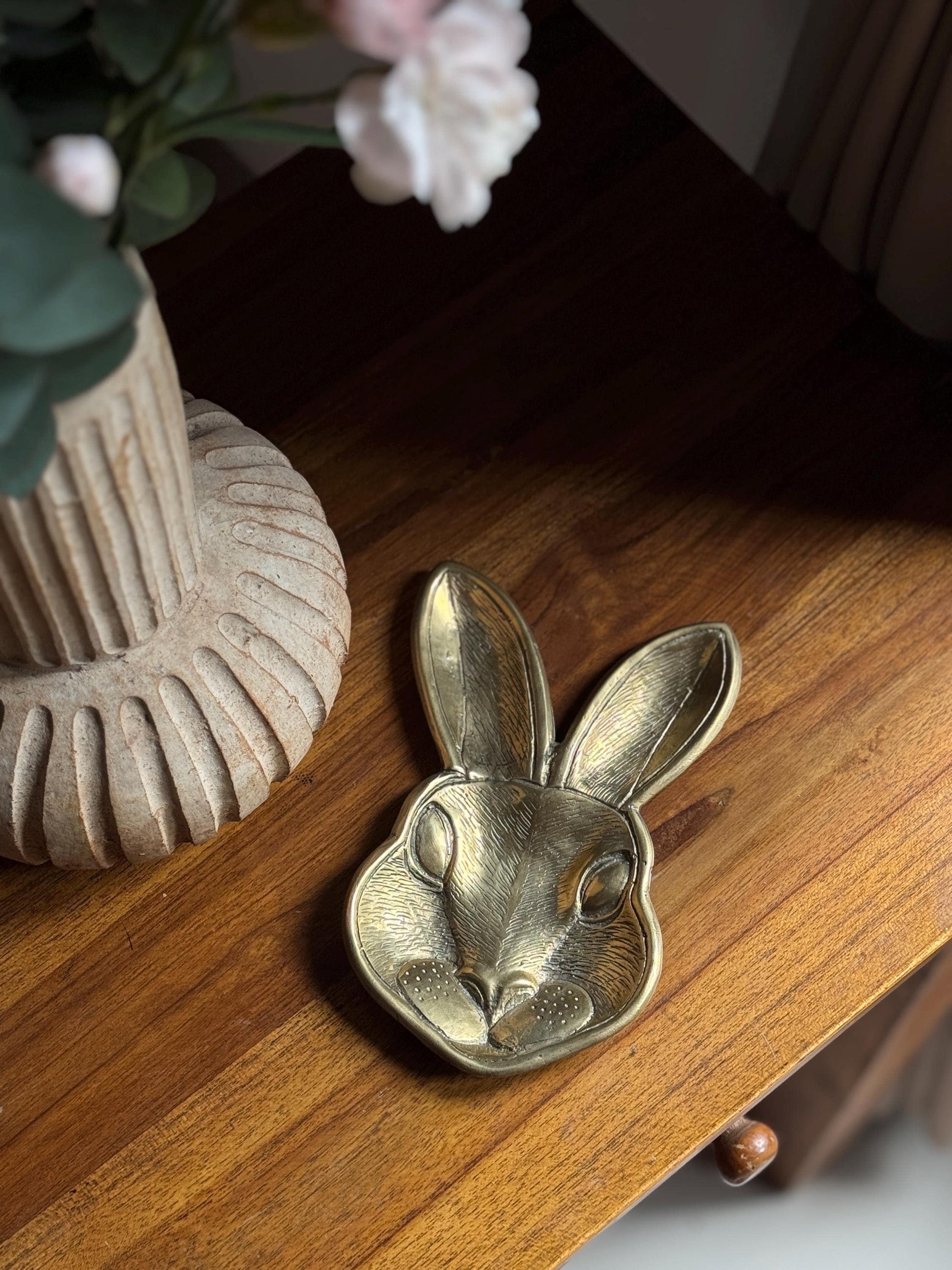Brass Rabbit Stand for Accessories
