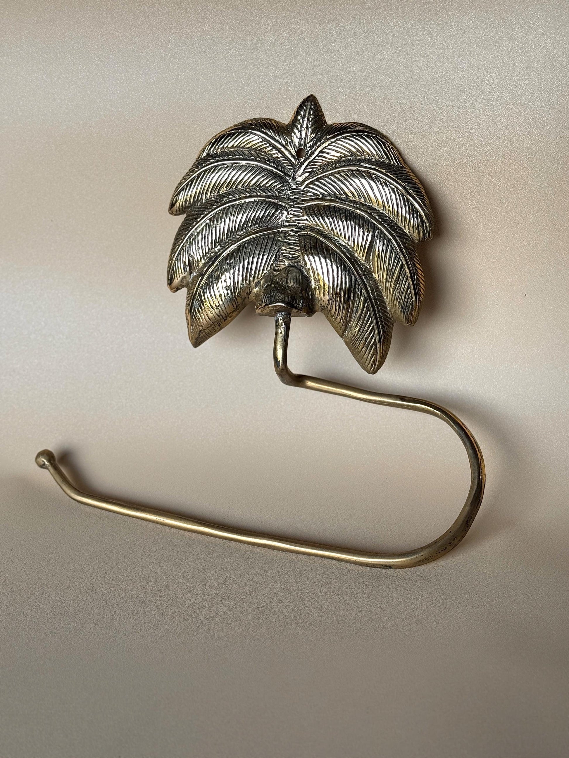 Vintage Brass Toilet Paper Holder