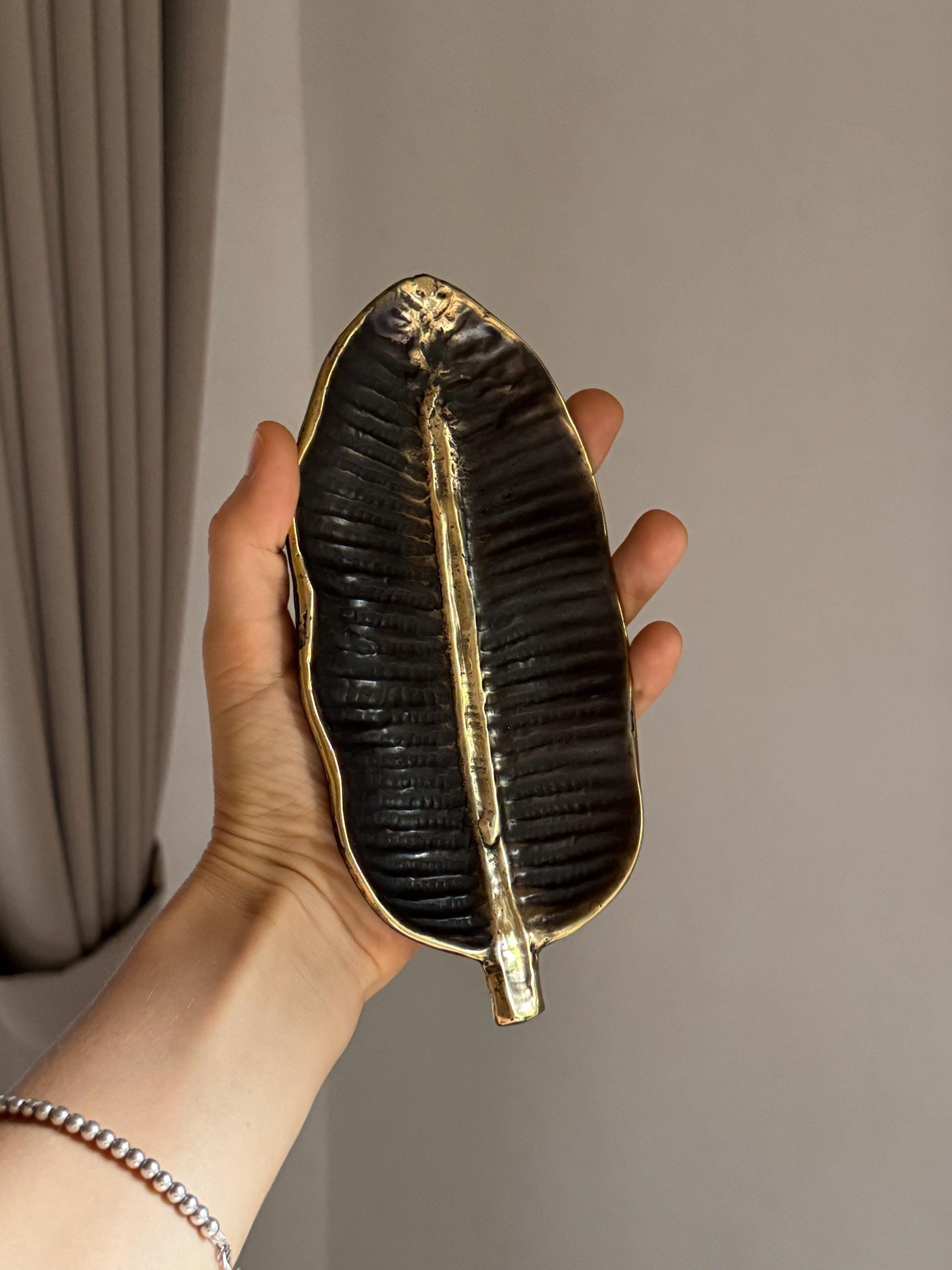 Gold Leaf Trinket Dish