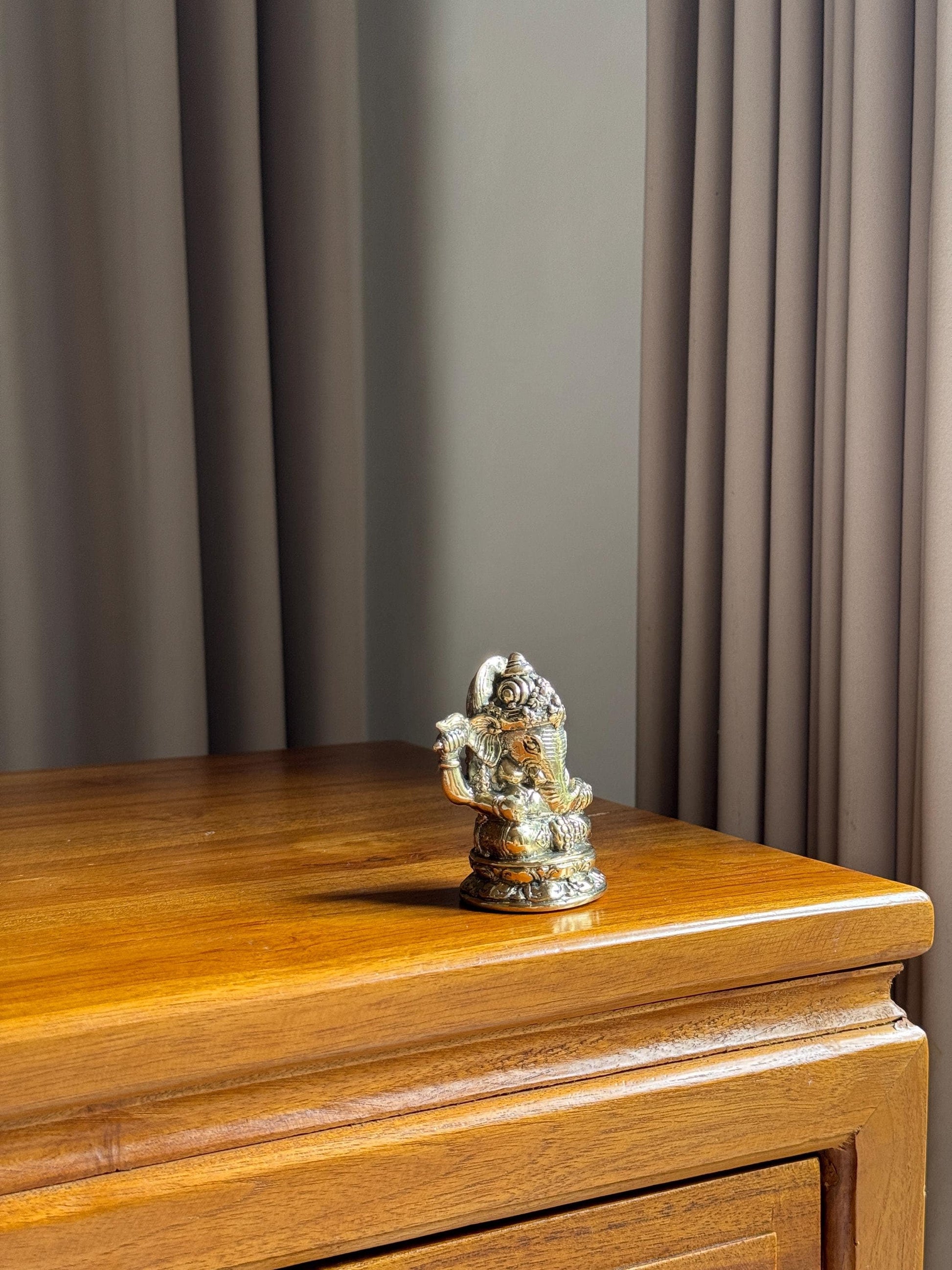 Handcrafted Brass Ganesha Figurine