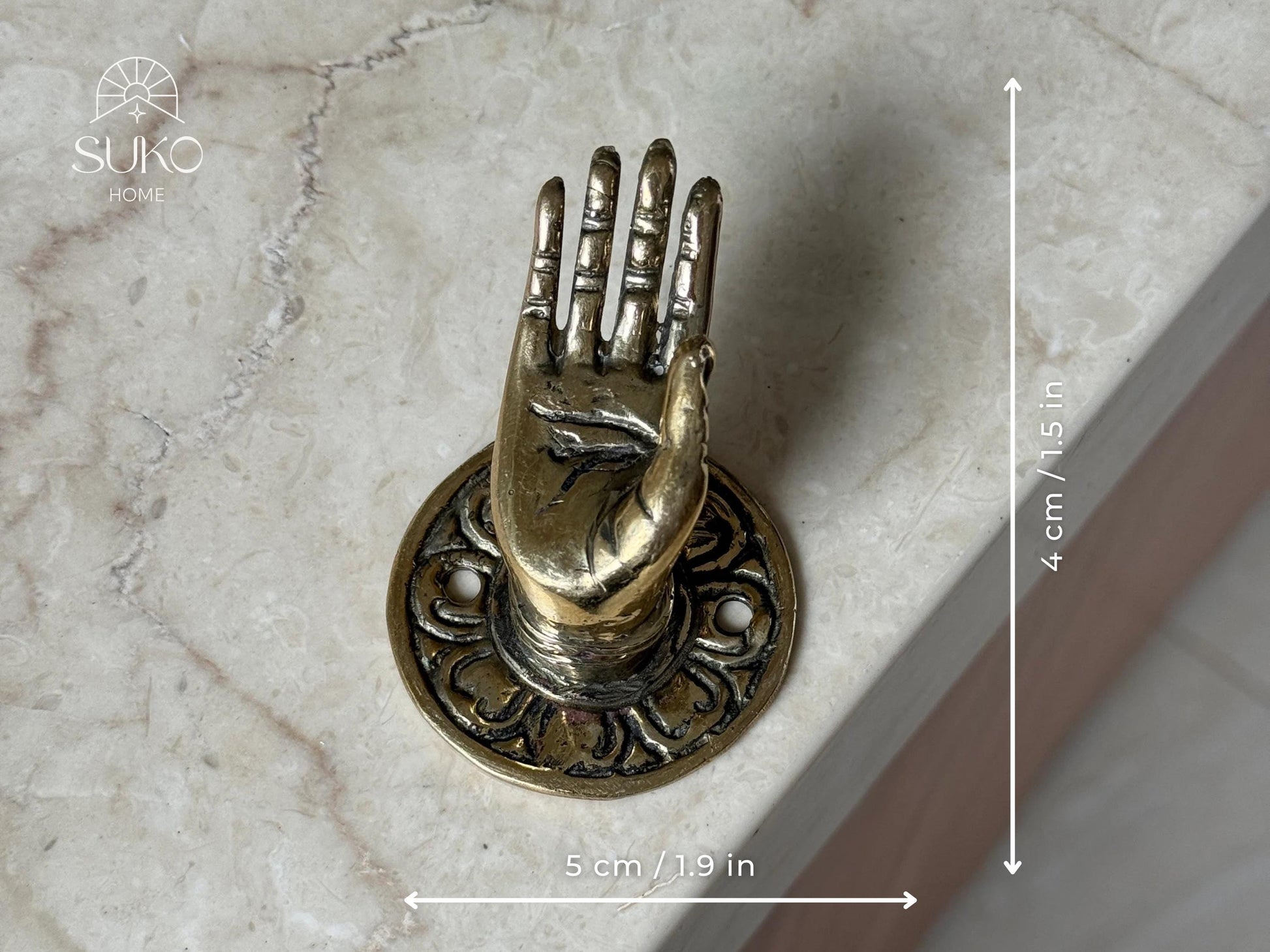 Bali Hooks Bali hand Mudra Knob – Vintage Decor