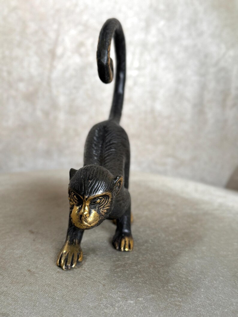 Monkey Figurine In Black