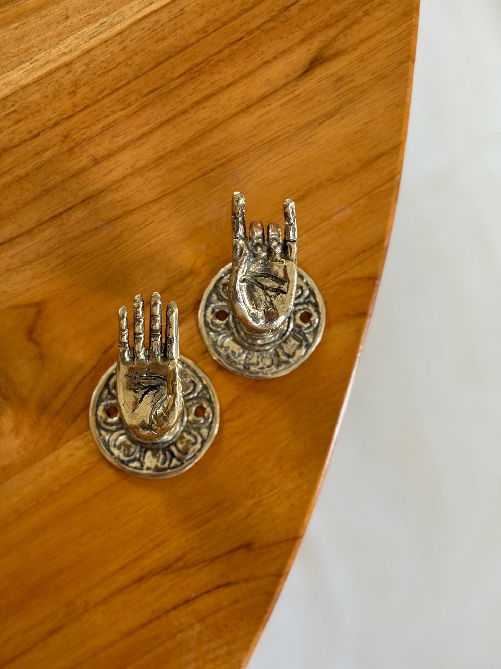 Bali Hooks Bali hand Mudra Knob – Vintage Decor