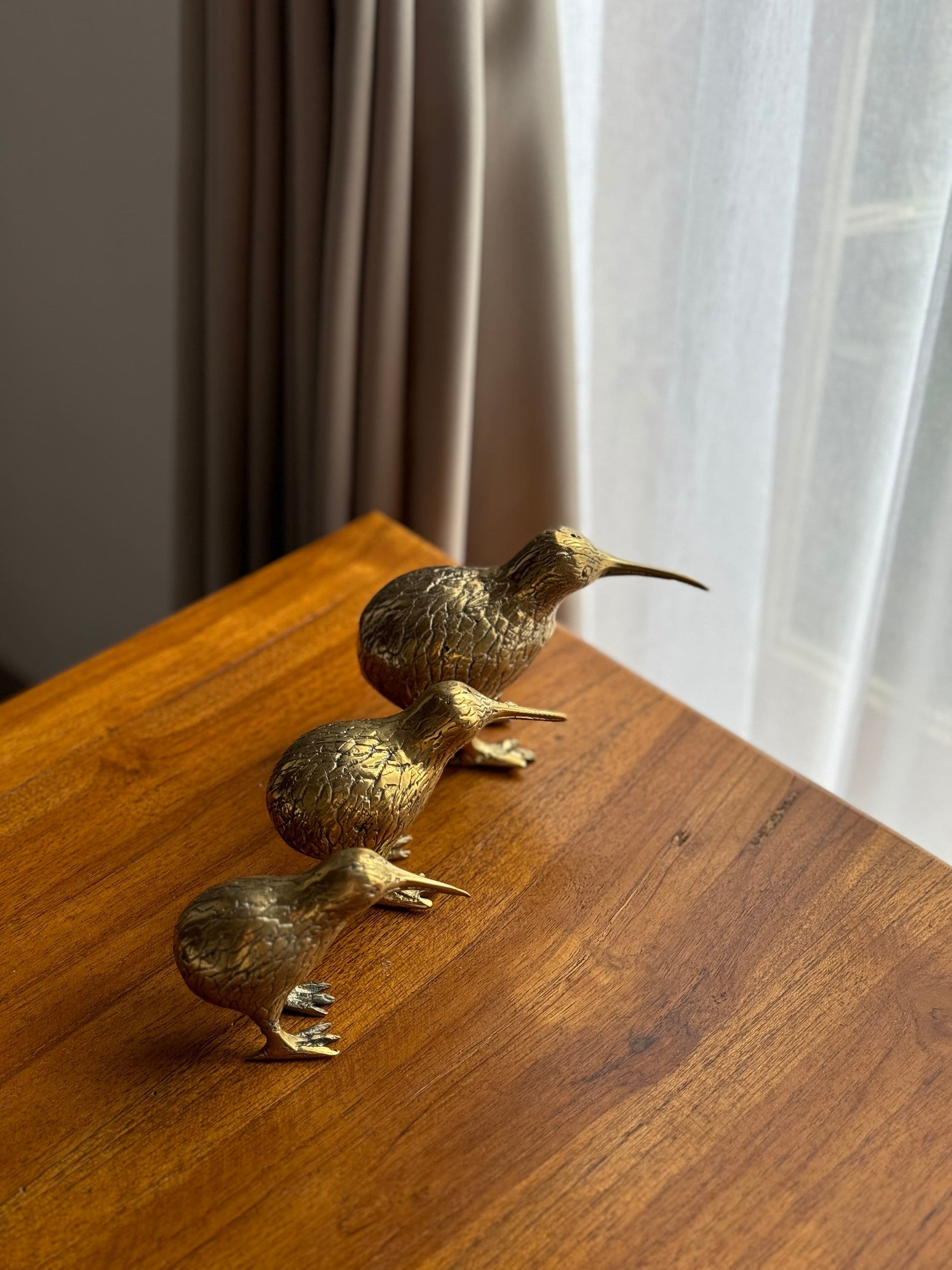 Bali Small brass kiwi bird statue – Vintage Decor