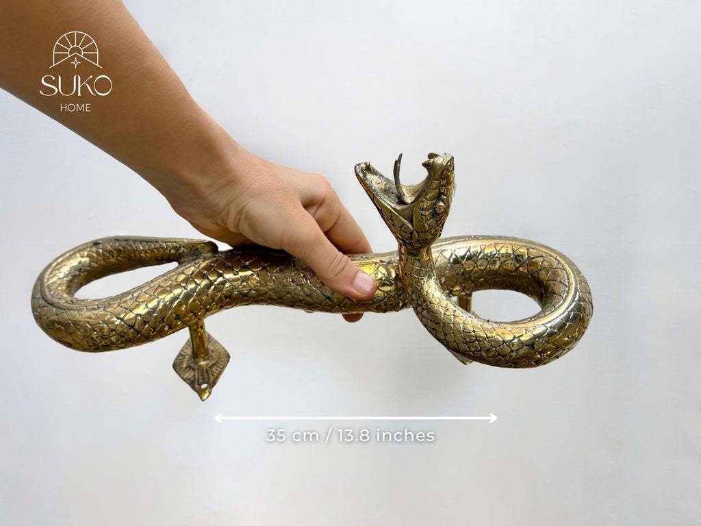 Brass Snake Door Handle