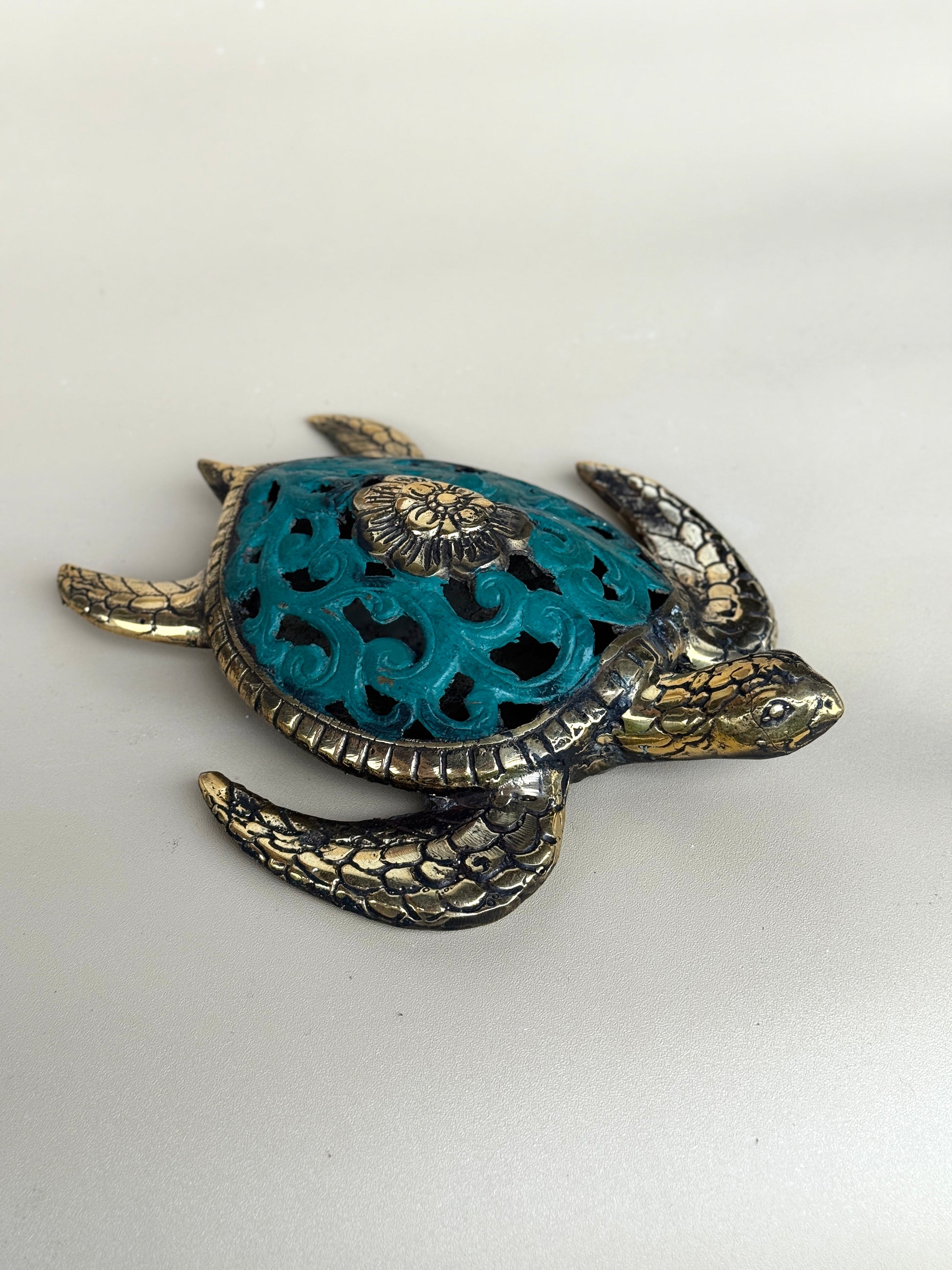 Brass Sea Turtle Statues